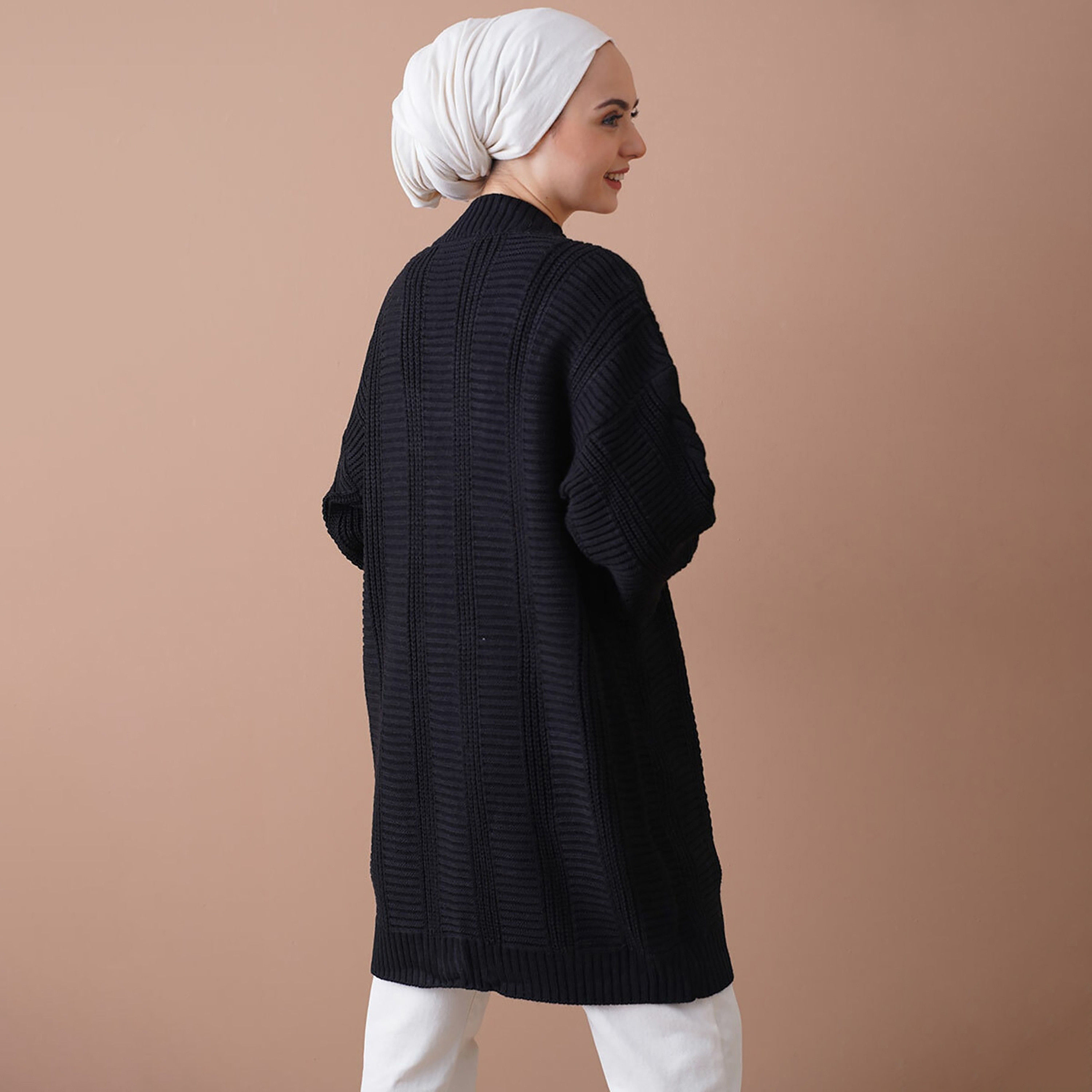 كارديجان نسائي محبوك بنمط ضفائر من بيجدارت-women-winterwear-cardigansandjumpers-cardigans-image-8
