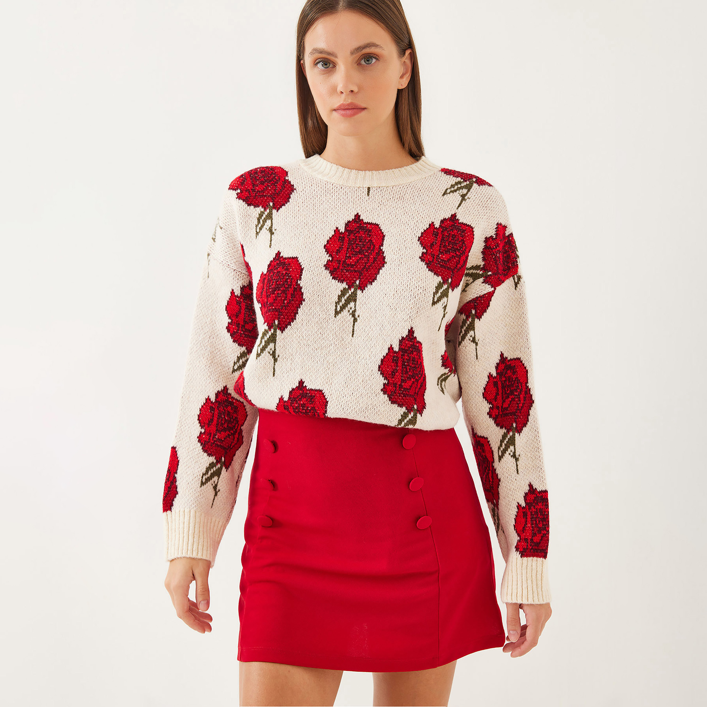 كنزة نسائي محبوك بنقشة زهور من بيانكو لوتشي-women-clothing-cardigansandjumpers-jumpers-image-4