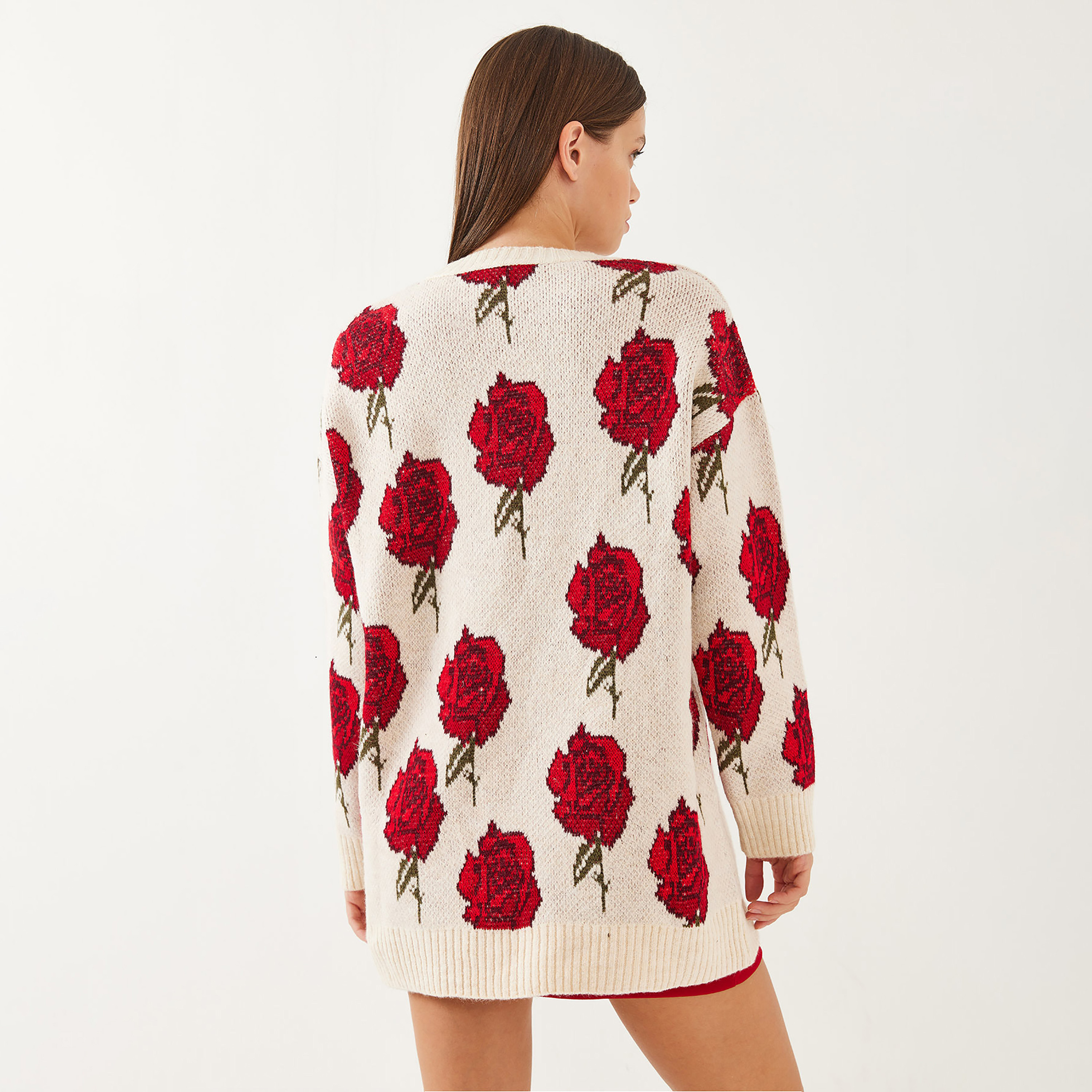 كنزة نسائي محبوك بنقشة زهور من بيانكو لوتشي-women-clothing-cardigansandjumpers-jumpers-image-2