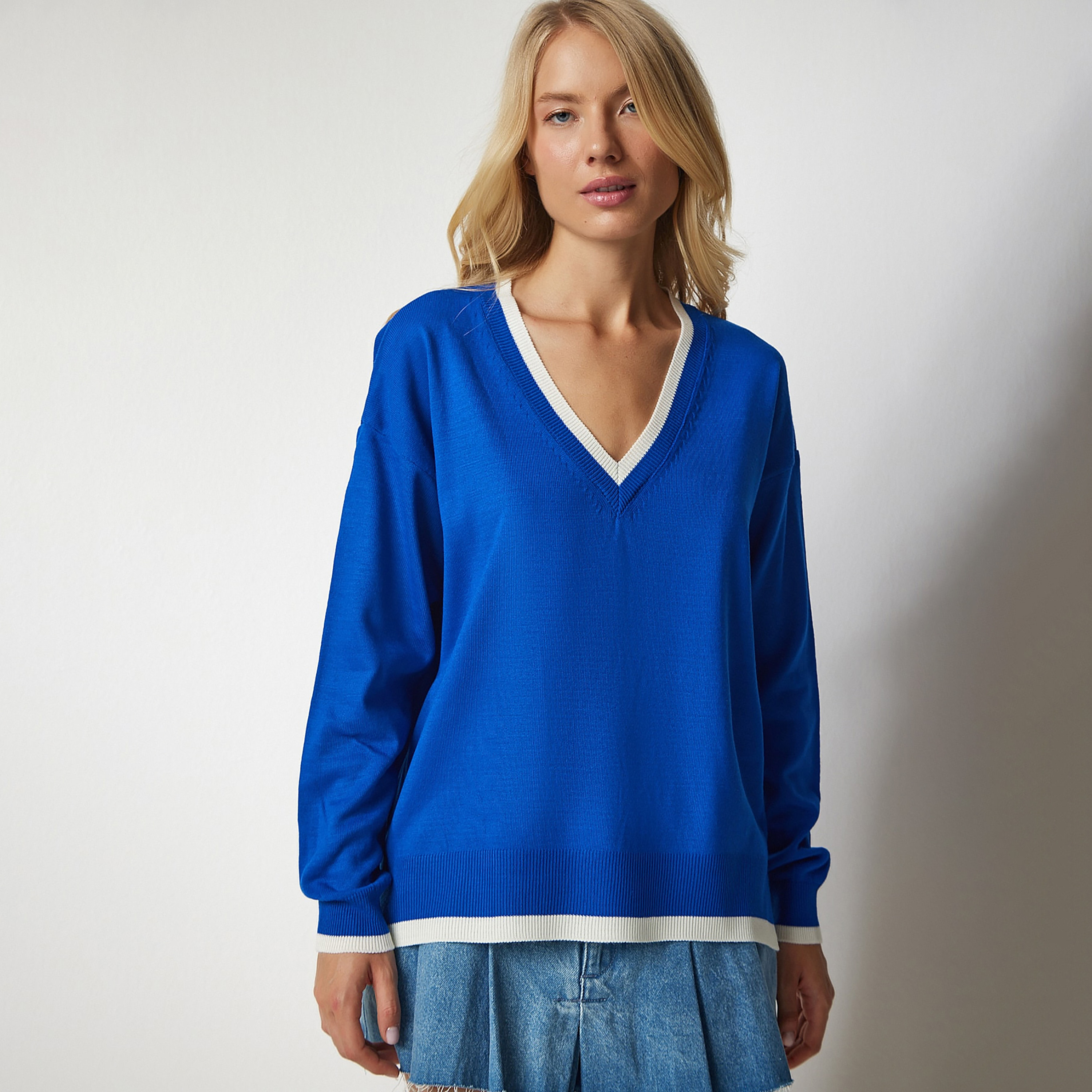 Happiness Istanbul Blue Women's Sweater-women-clothing-cardigansandjumpers-jumpers-image-3