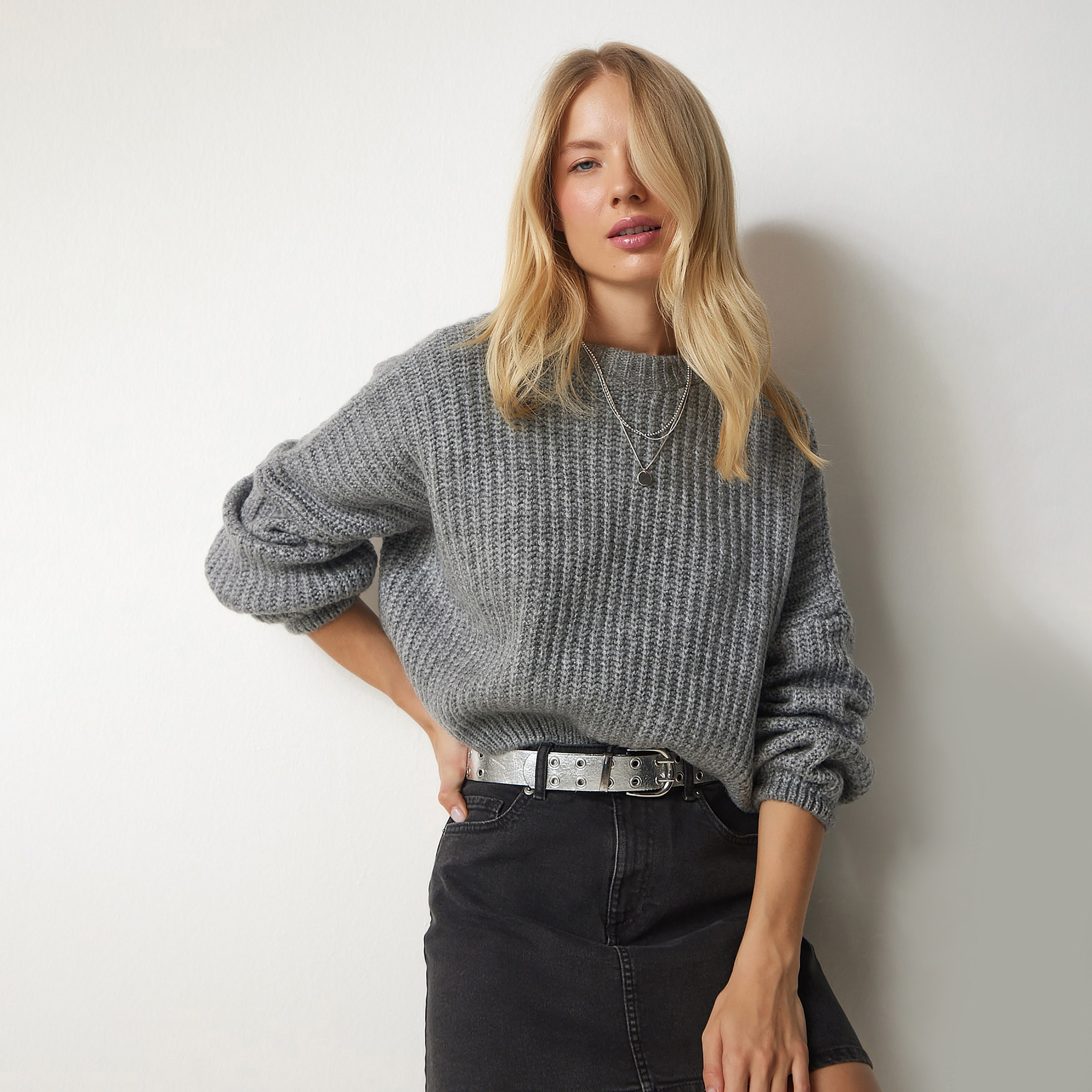 سعادة إسطنبول سترة نسائية بأكمام رمادية مضلعة ومنسدلة-women-clothing-cardigansandjumpers-jumpers-image-4