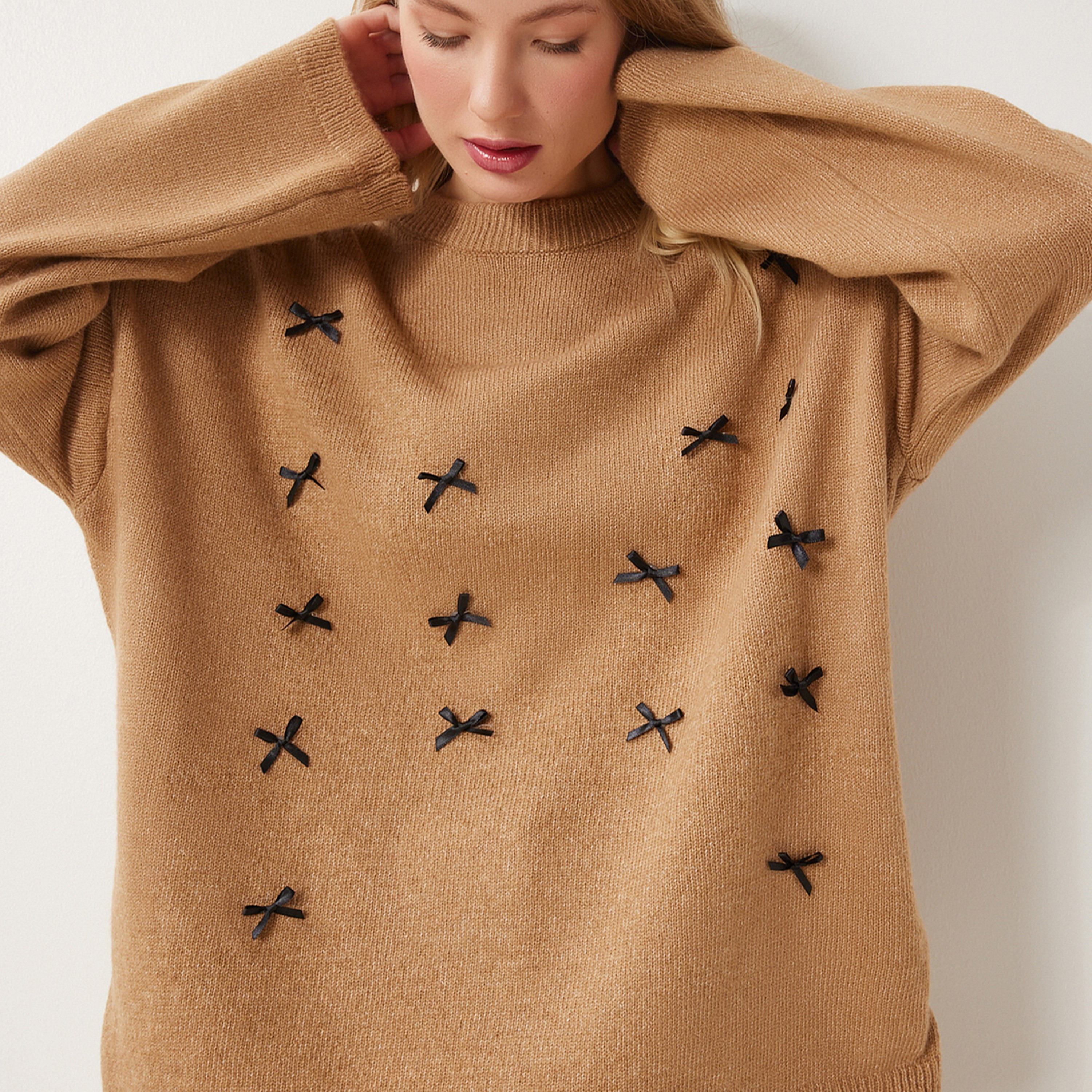 سترة نسائية بأكمام مفصلة بأكمام سفلية من إسطنبول-women-clothing-cardigansandjumpers-jumpers-image-2