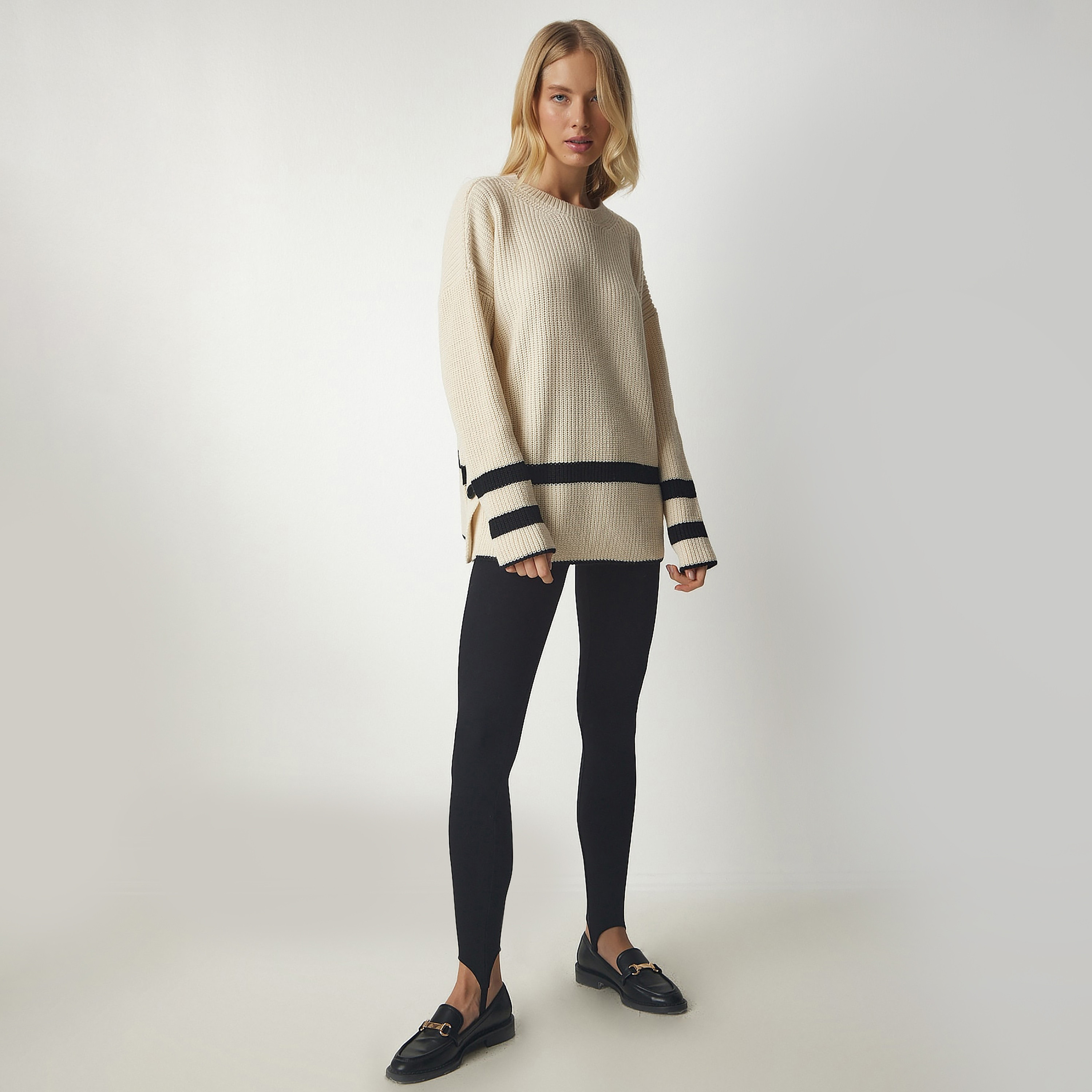 سعادة إسطنبول كريم محبوكة بأكمام متدللة سترة نسائية-women-clothing-cardigansandjumpers-jumpers-image-4