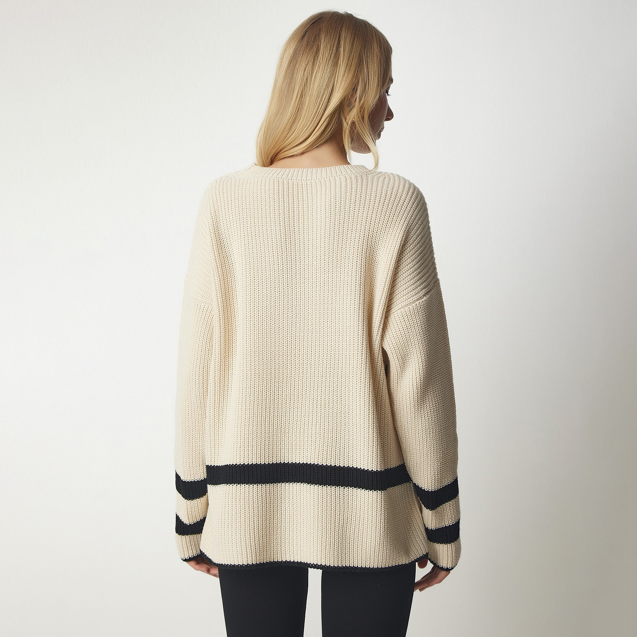 سعادة إسطنبول كريم محبوكة بأكمام متدللة سترة نسائية-women-clothing-cardigansandjumpers-jumpers-image-3