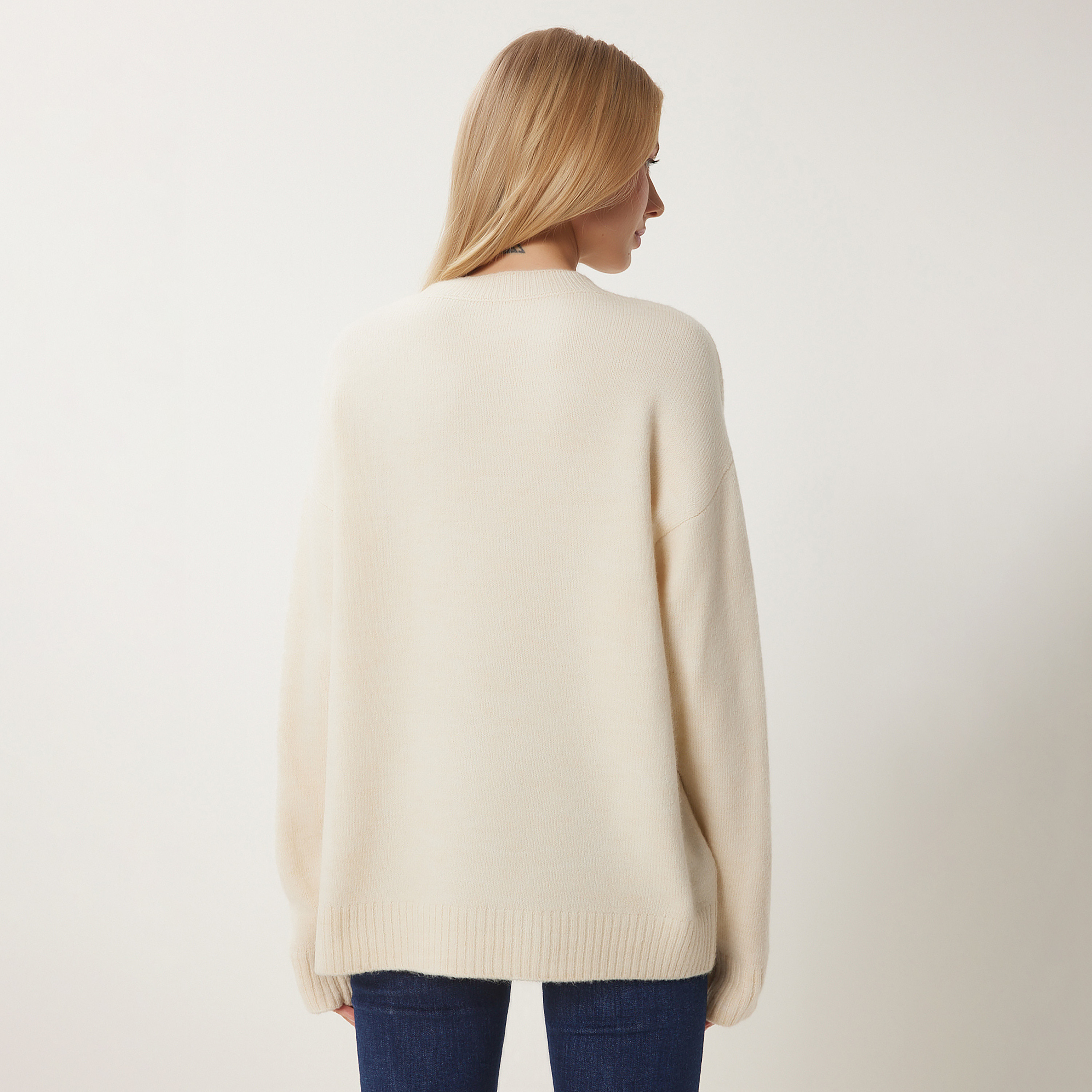 سعادة إسطنبول دب محبوك بأكمام متدللة سترة نسائية-women-clothing-cardigansandjumpers-jumpers-image-2
