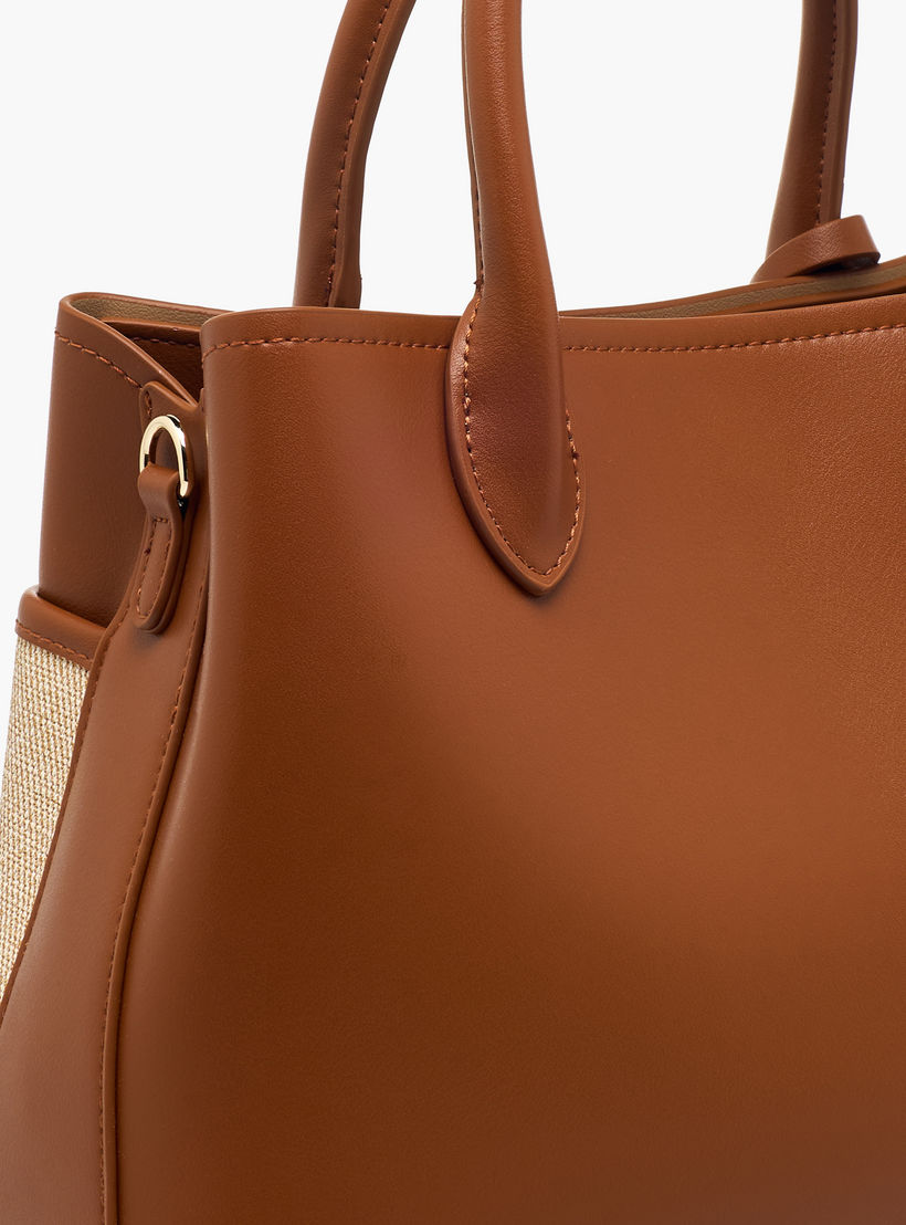 Celeste Textured Tote Bag with Zip Closure-women-bagsandwallets-handbags-image-6