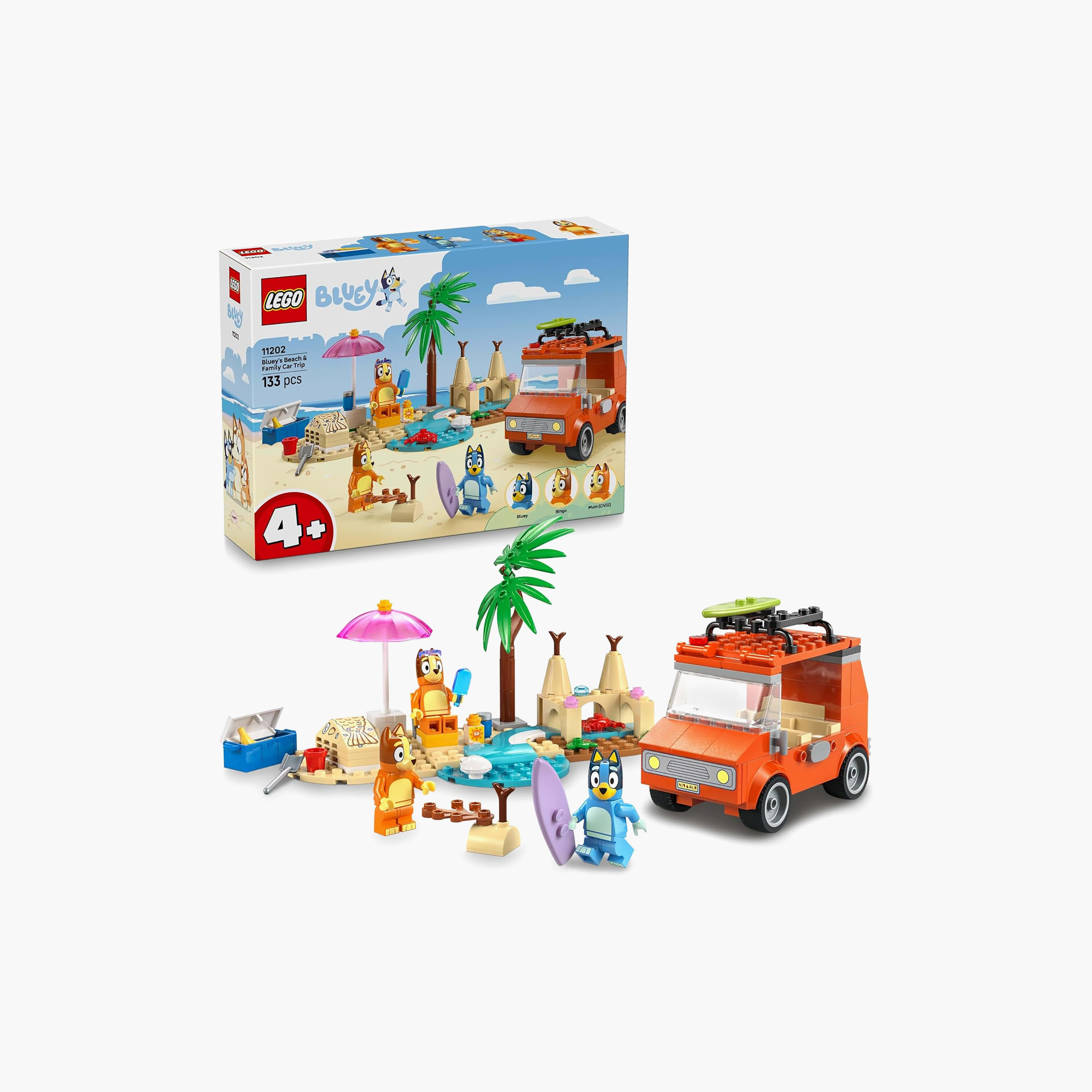 طقم بناء رحلة شاطئ بلوي وسيارة العائلة لمرحلة ما قبل المدرسة 11202 من ليغو-toys-buildingblocks-blocks-image-8