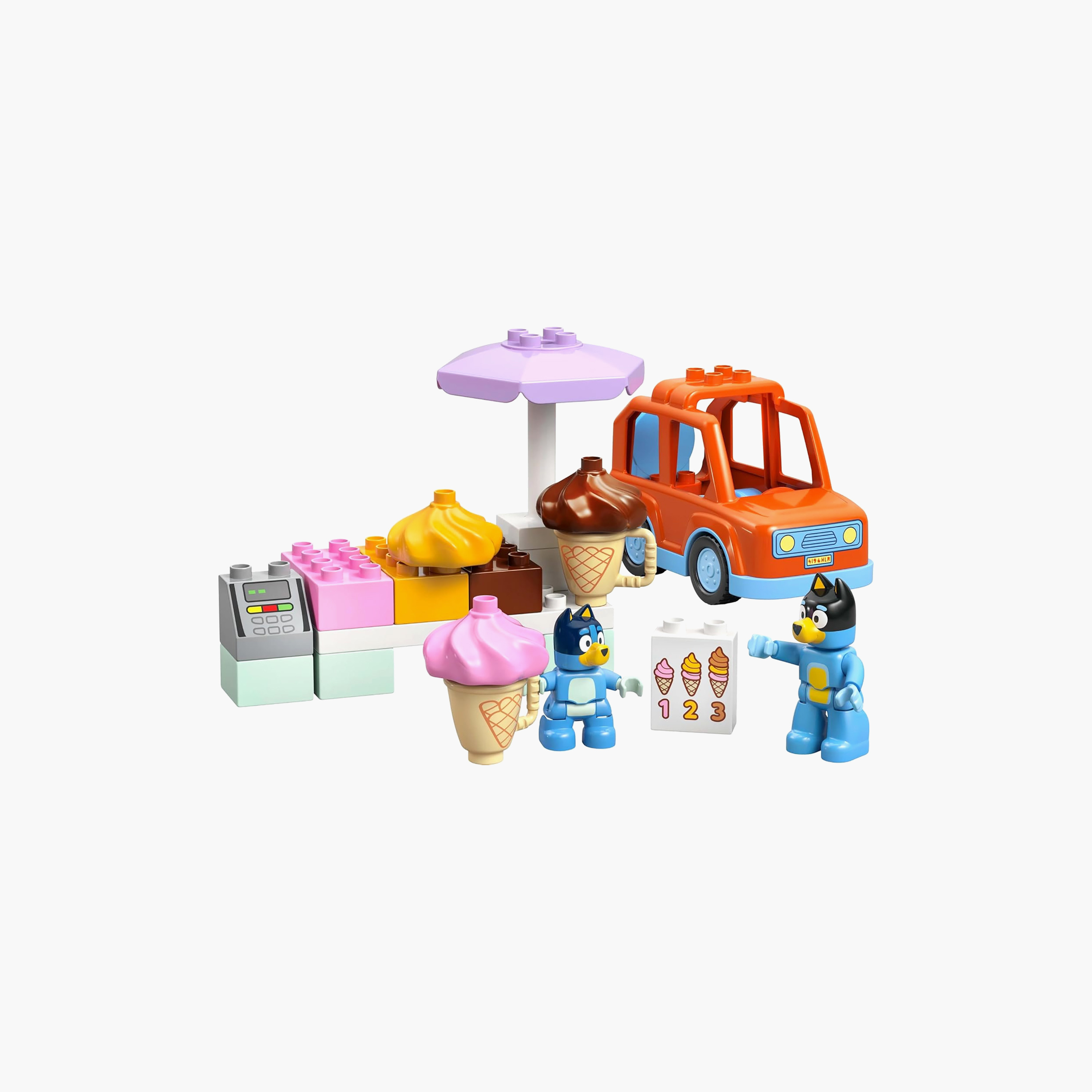 LEGO DUPLO Bluey Ice Cream Trip with Bluey Toddler Toy 10458-toys-buildingblocks-blocks-image-1