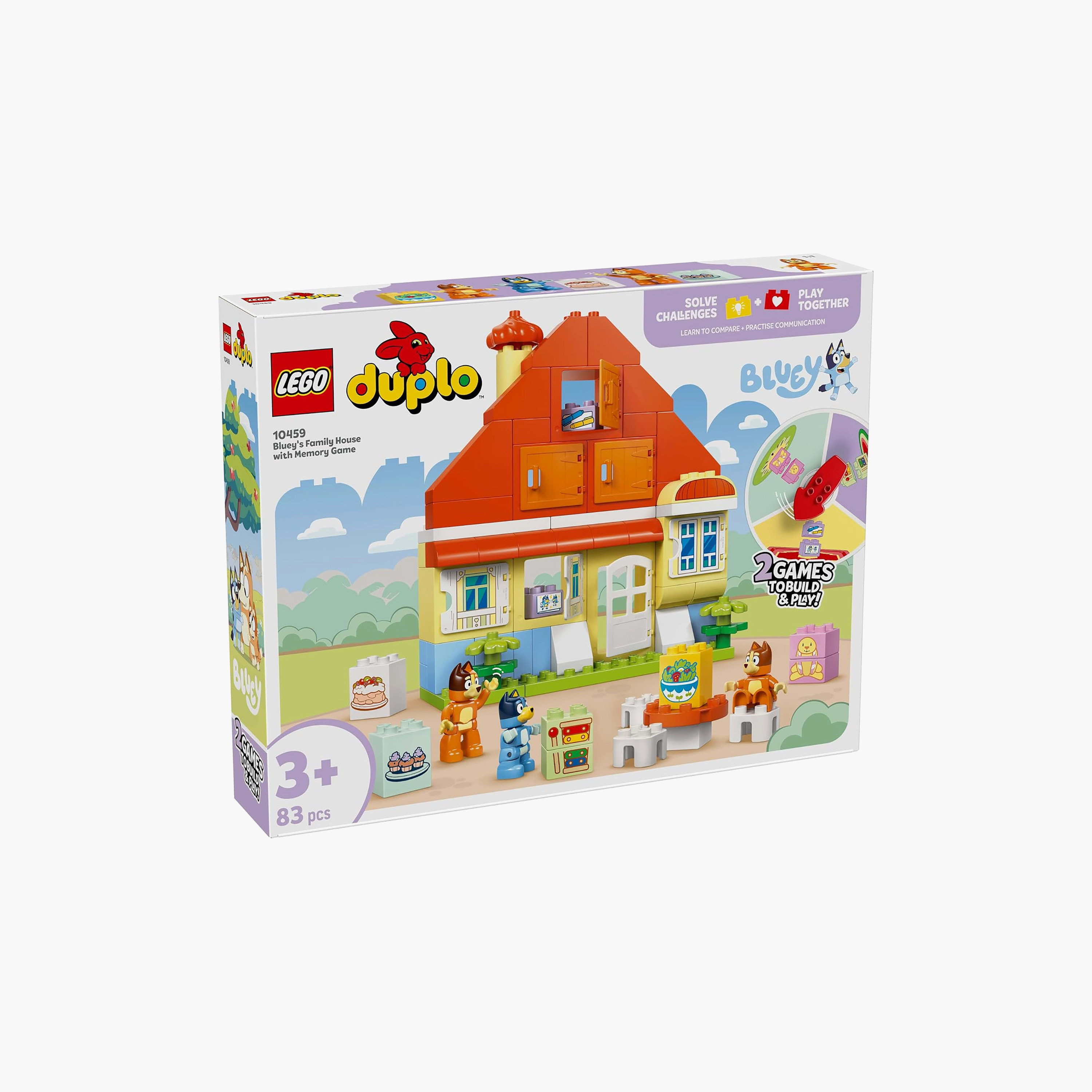 LEGO DUPLO Bluey: Bluey’s Family House with Memory Game Interactive Toy 10459-toys-buildingblocks-blocks-image-2