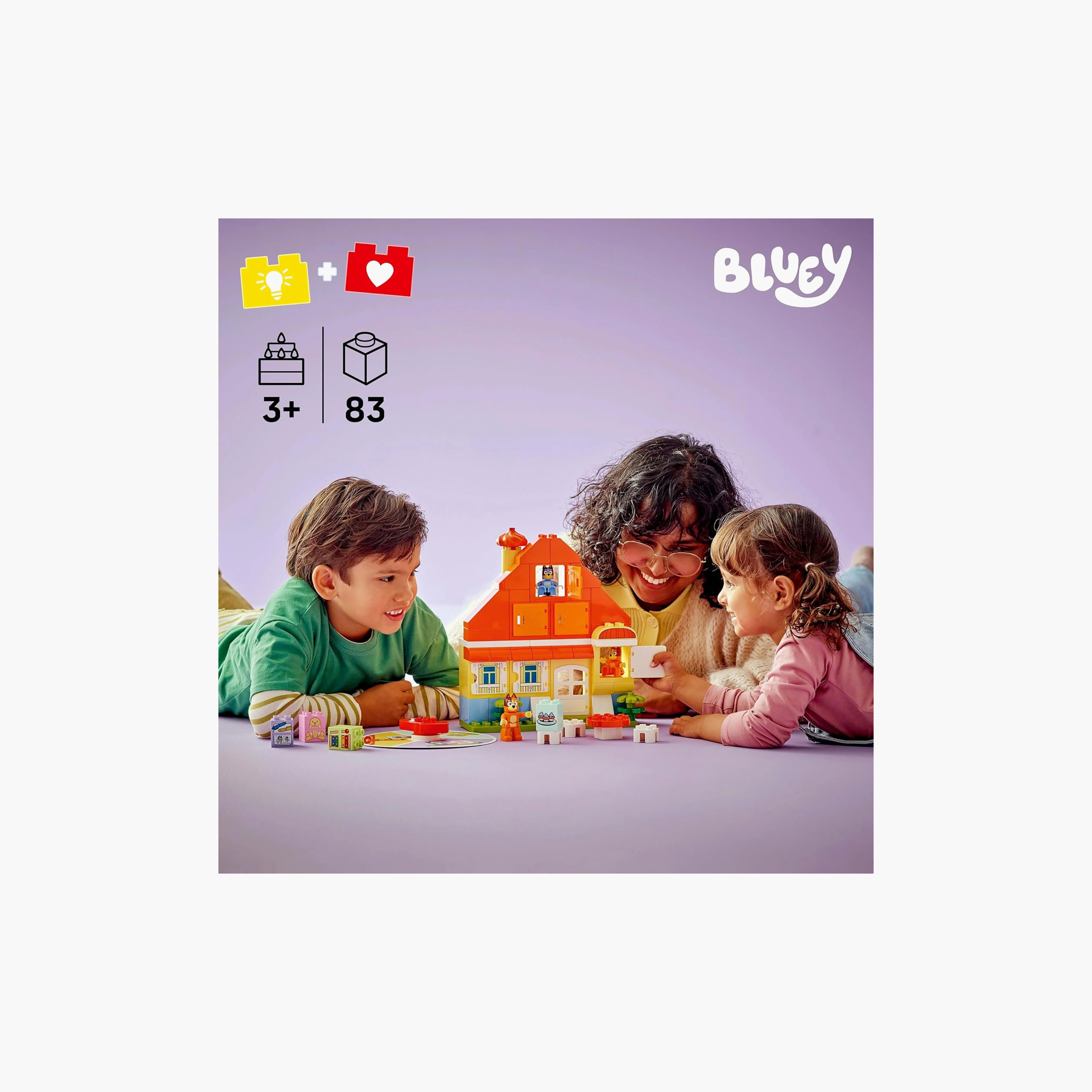 LEGO DUPLO Bluey: Bluey’s Family House with Memory Game Interactive Toy 10459-toys-buildingblocks-blocks-image-3