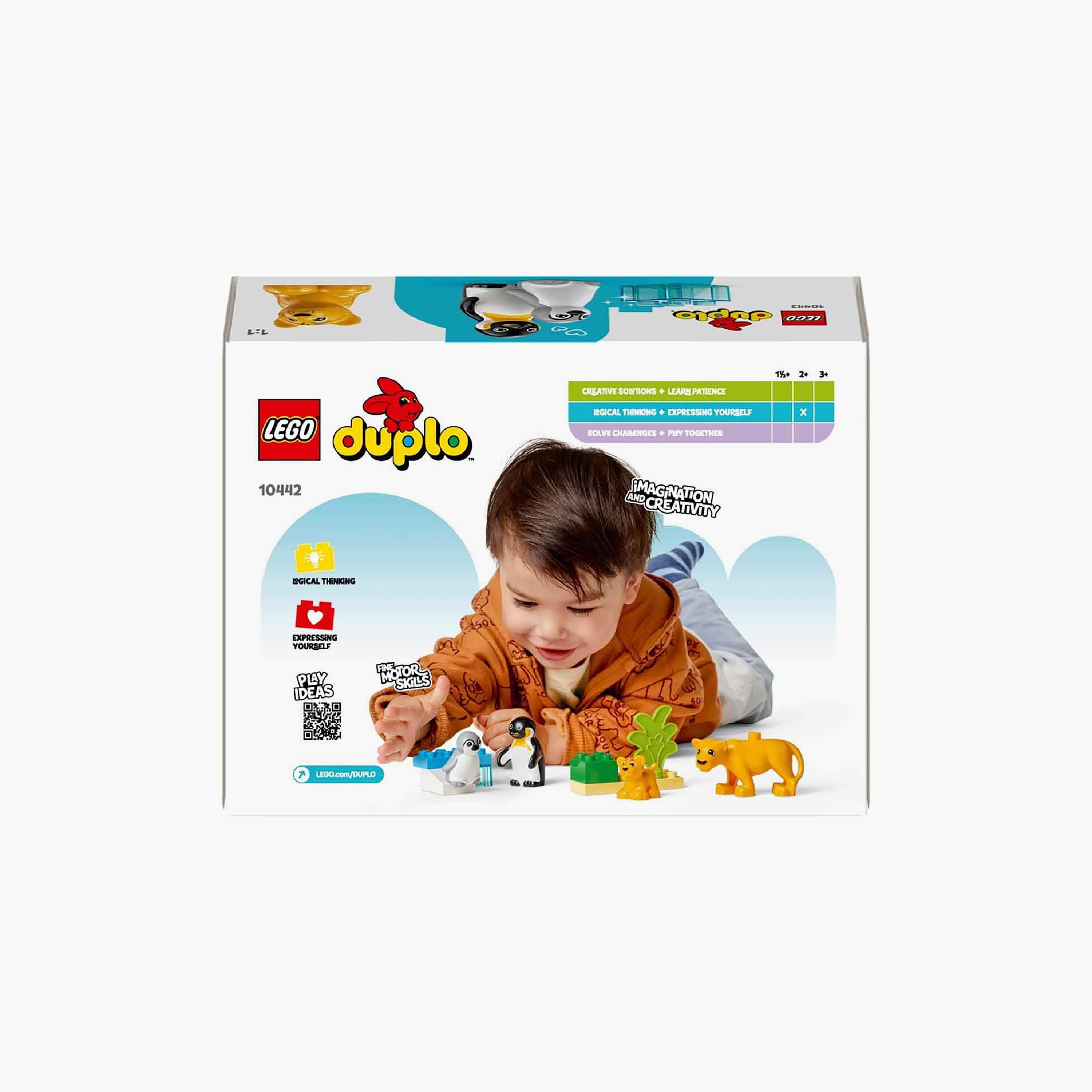 LEGO DUPLO Town Wild Animal Families: Penguins & Lions Imagination Toy 10442-toys-buildingblocks-blocks-image-5