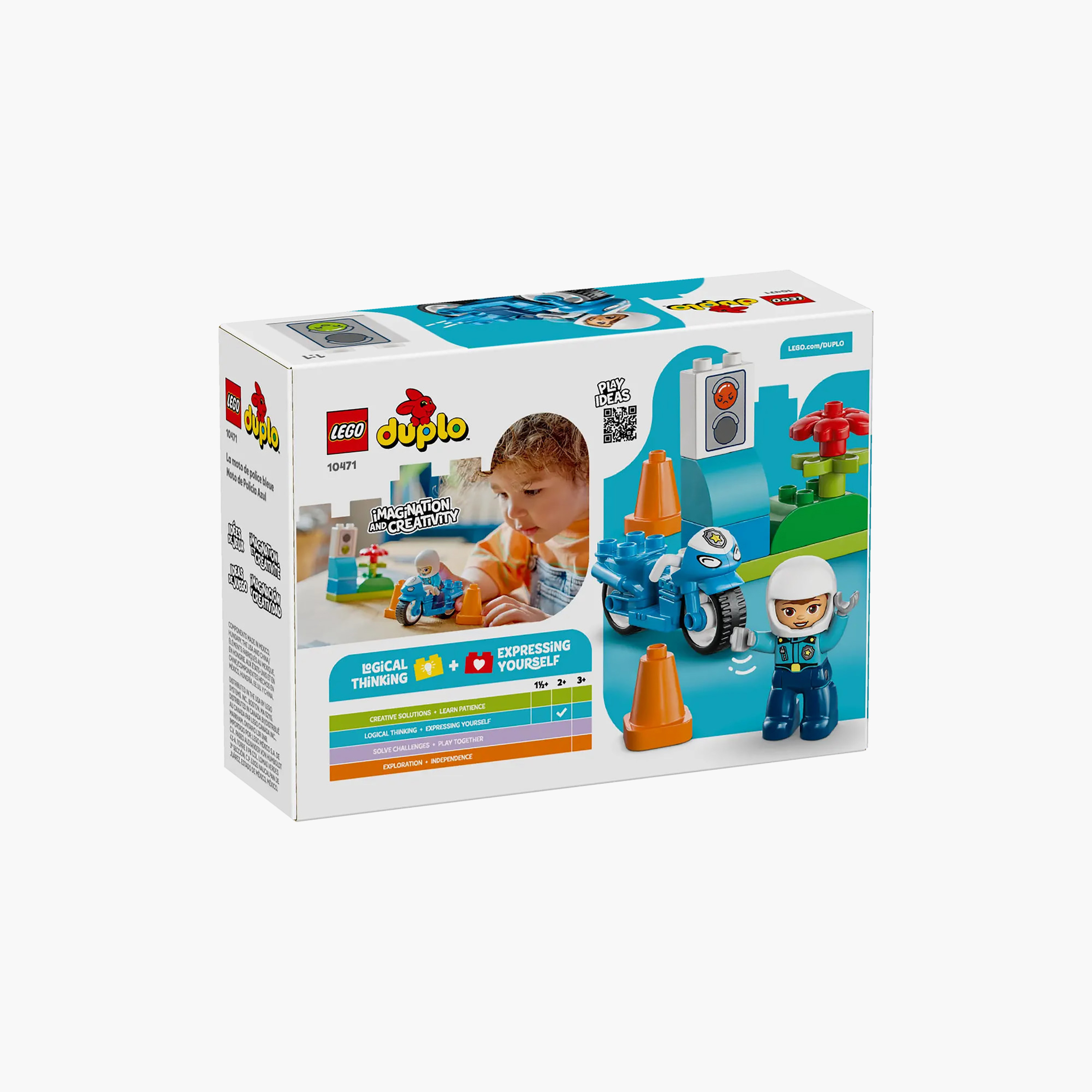 LEGO DUPLO Town Blue Police Motorcycle Playset 10471-toys-buildingblocks-blocks-image-4