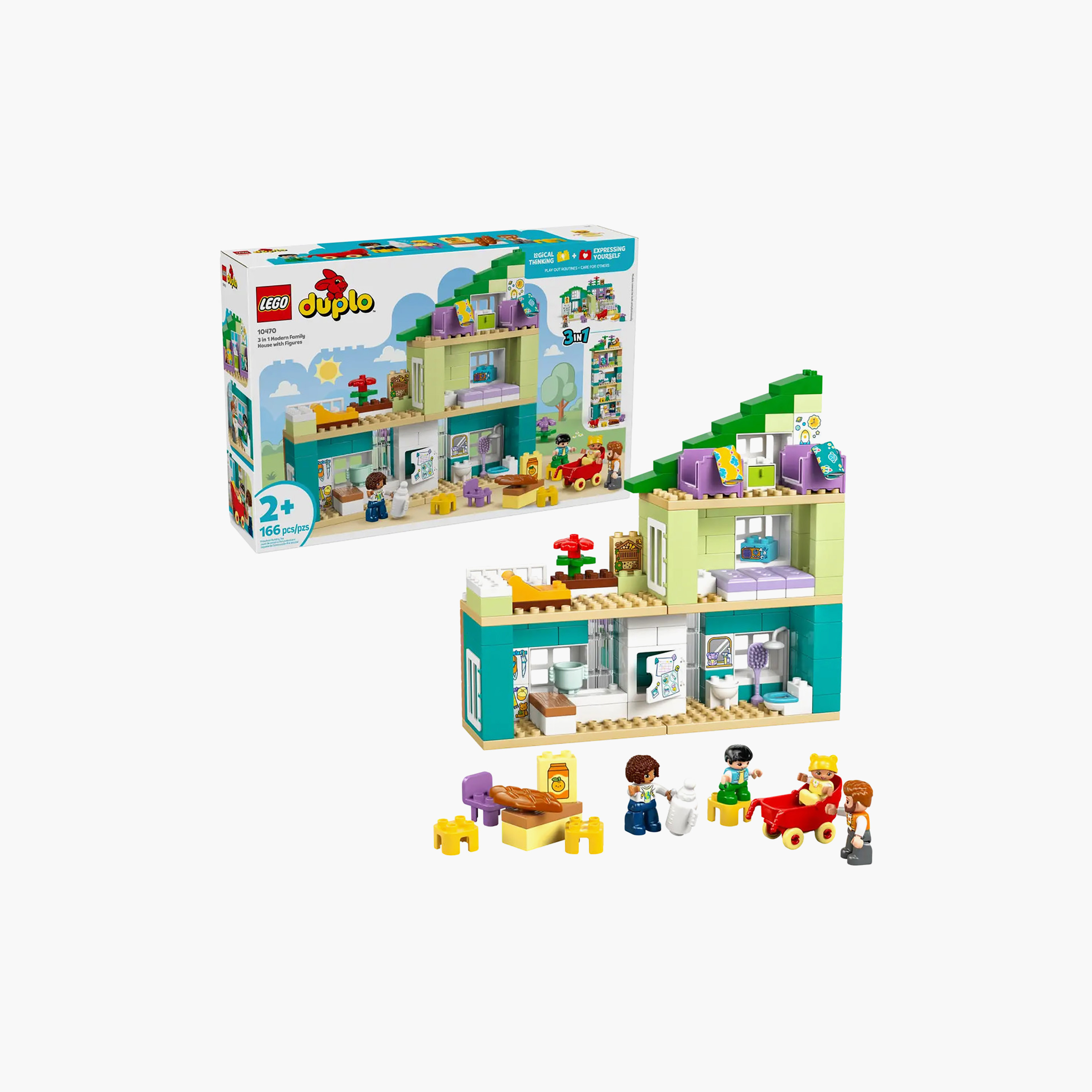 LEGO DUPLO Town 3 in 1 Modern Family House with Figures 10470-toys-buildingblocks-blocks-image-8
