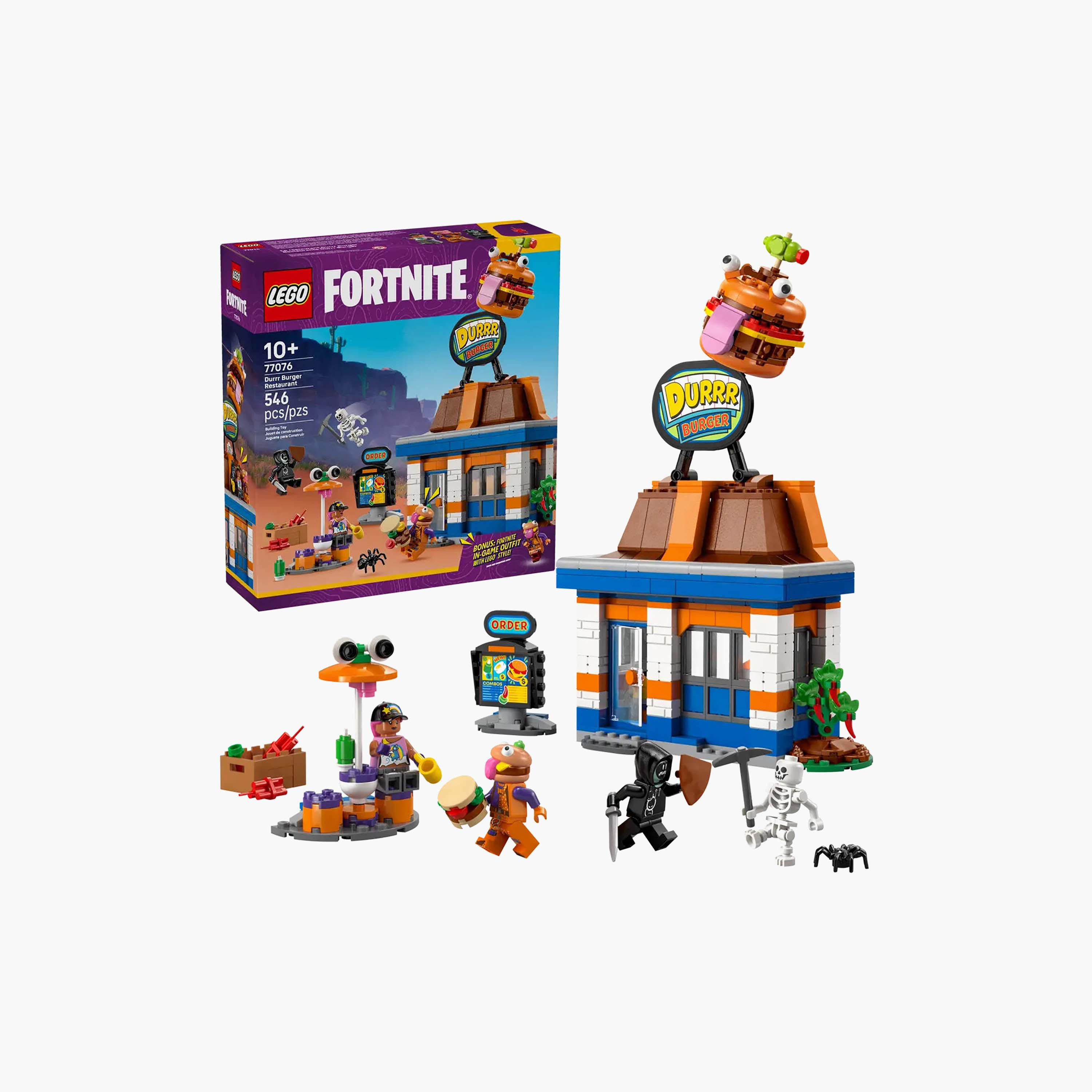 LEGO Fortnite Durrr Burger Restaurant Video Game Toy 77076-toys-buildingblocks-blocks-image-1