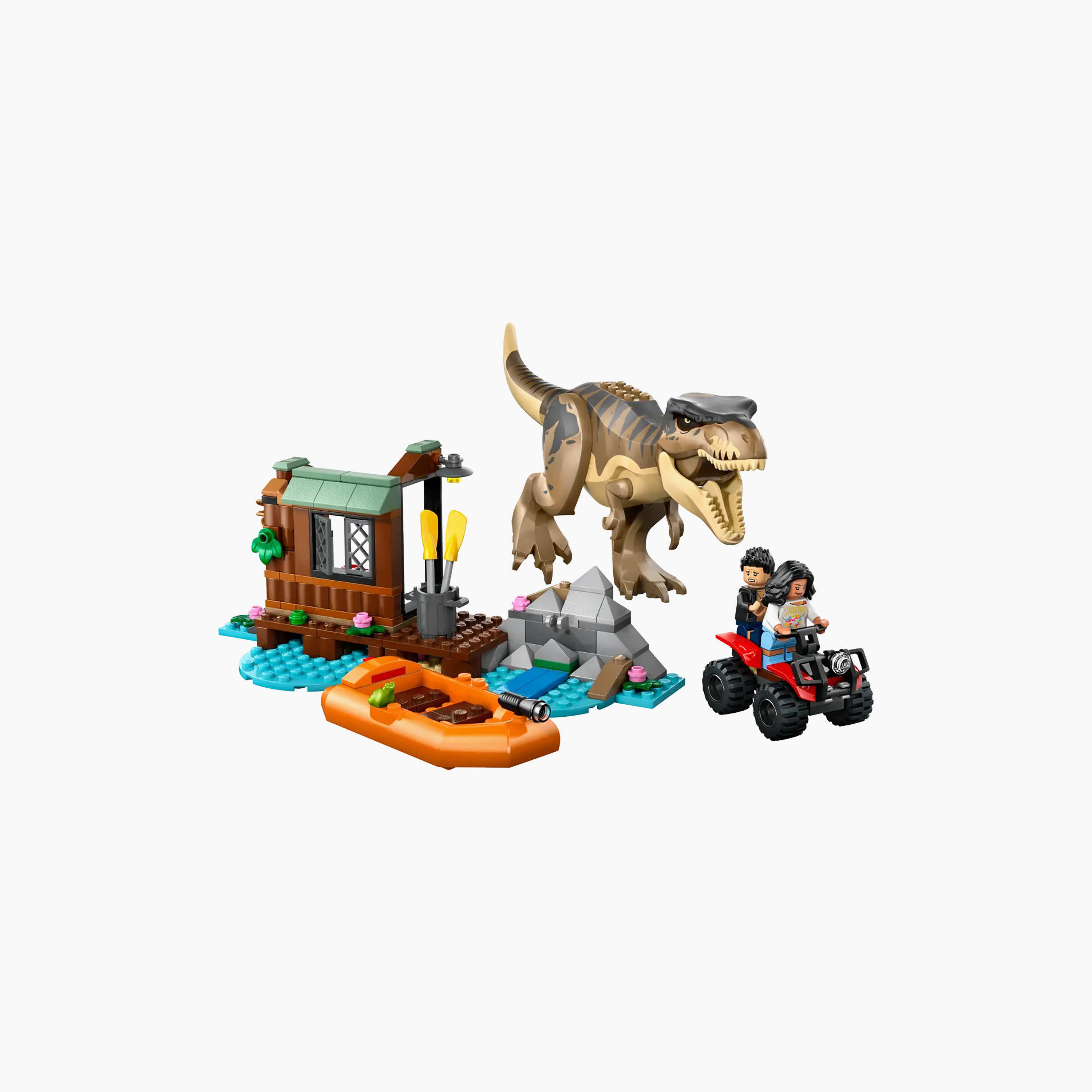 مجموعة بناء شخصية ديناصور هروب تي ريكس من النهر من جوراسيك وورلد 76975 من ليغو-toys-buildingblocks-blocks-image-1