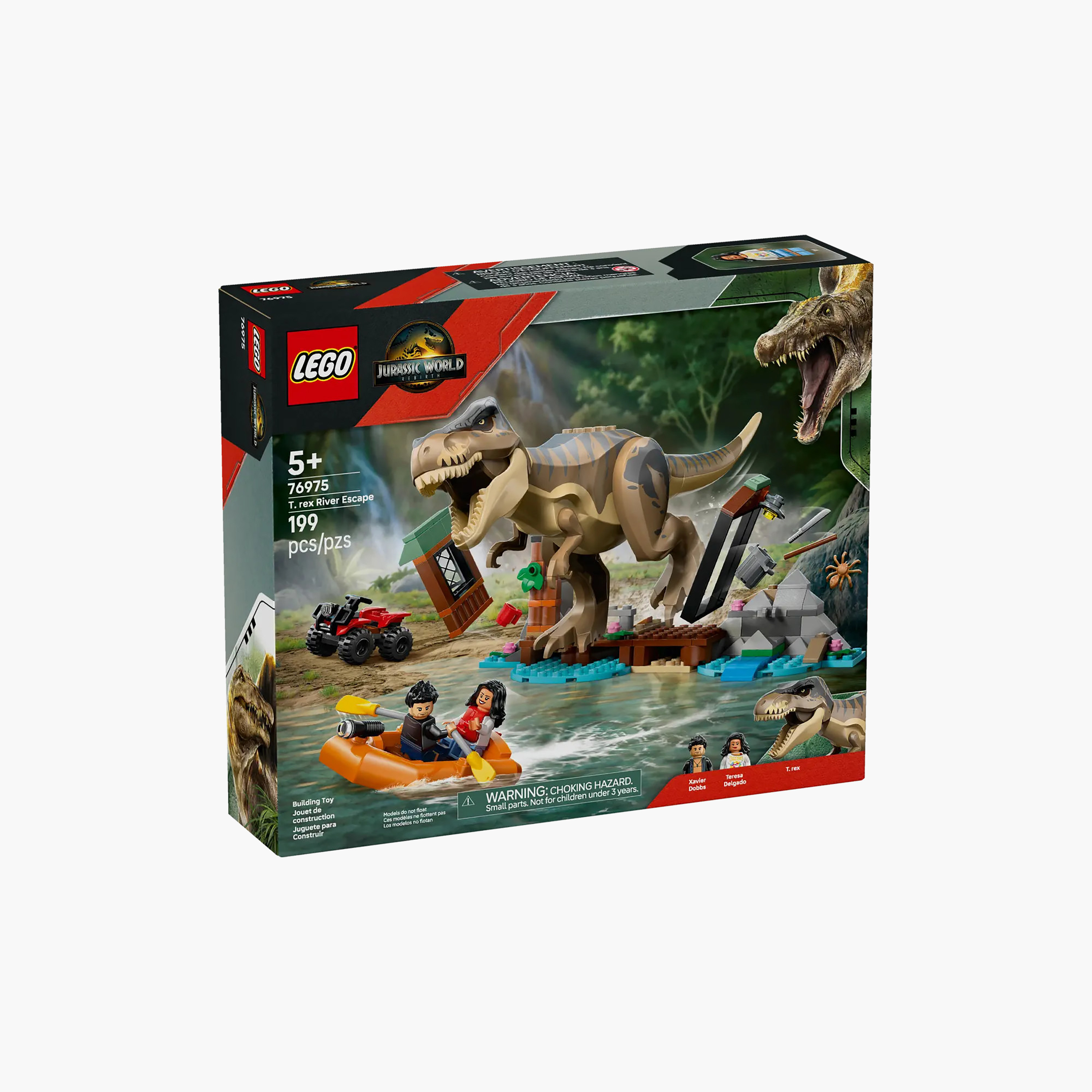 مجموعة بناء شخصية ديناصور هروب تي ريكس من النهر من جوراسيك وورلد 76975 من ليغو-toys-buildingblocks-blocks-image-2