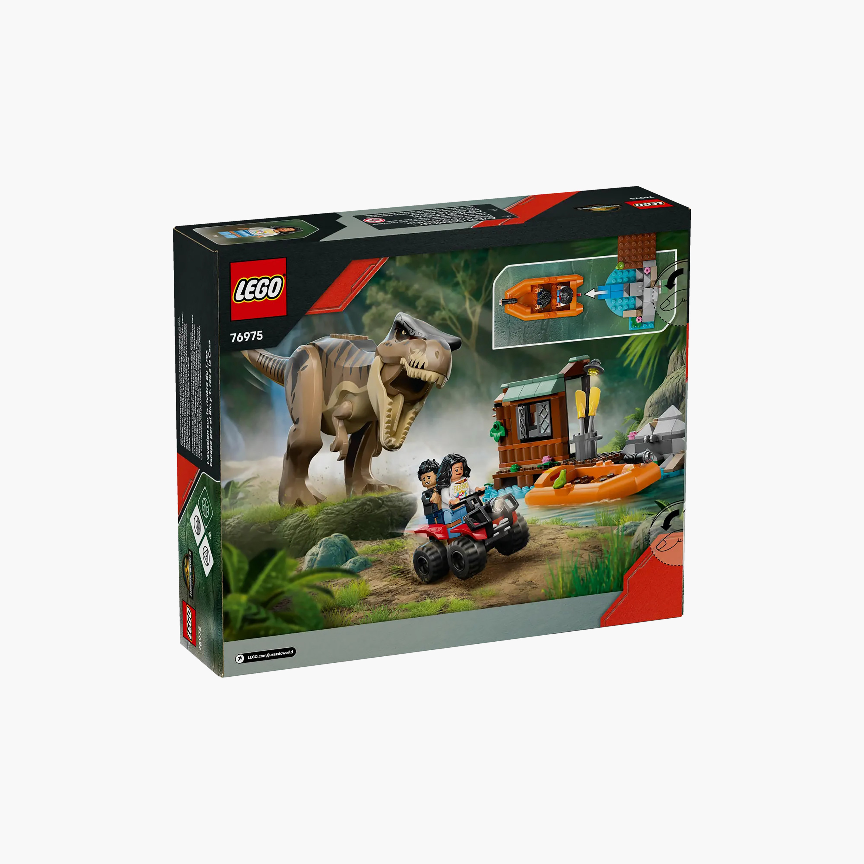مجموعة بناء شخصية ديناصور هروب تي ريكس من النهر من جوراسيك وورلد 76975 من ليغو-toys-buildingblocks-blocks-image-3