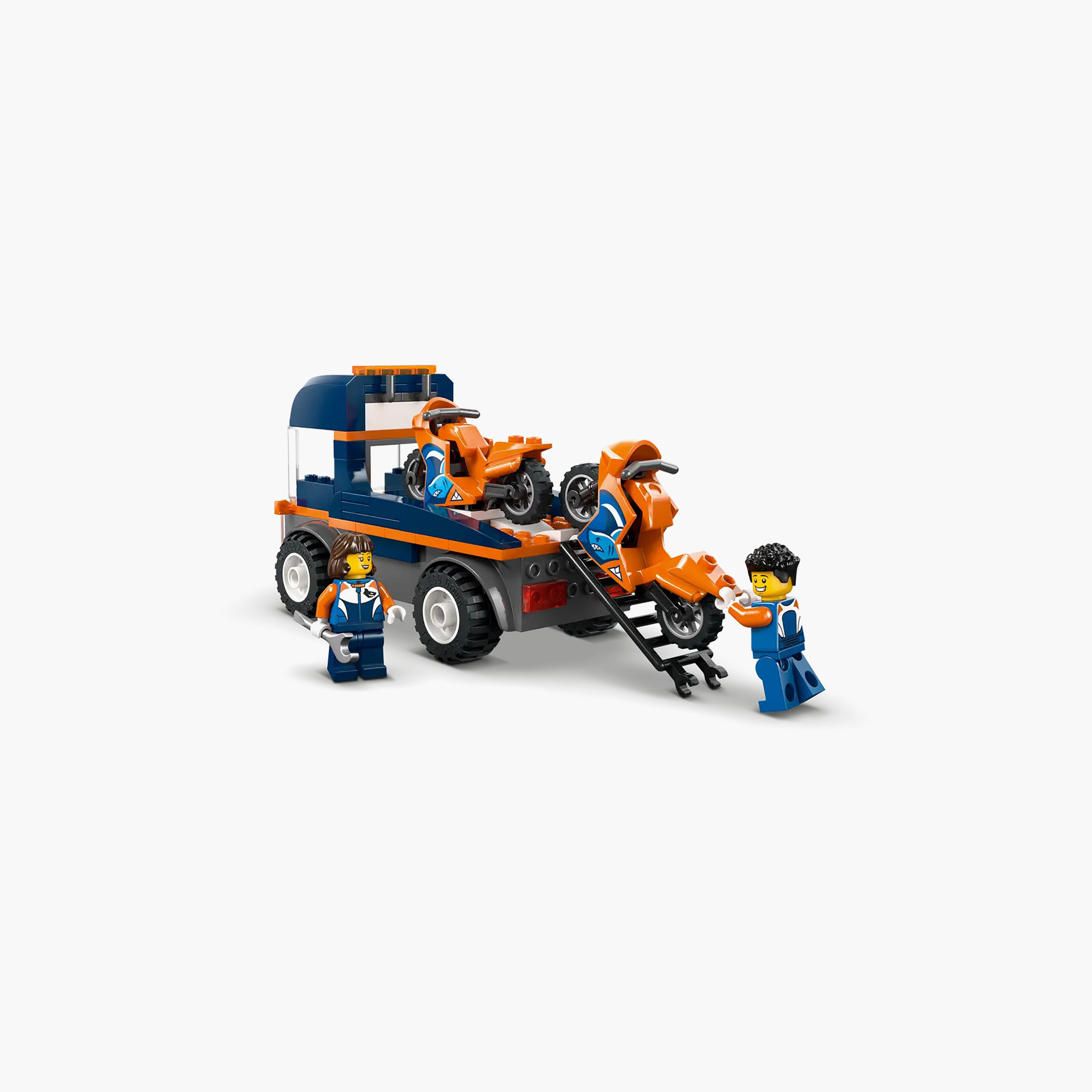 LEGO City Motorcycle Transporter Toy and 2 Minifigures 60491-toys-buildingblocks-blocks-image-7