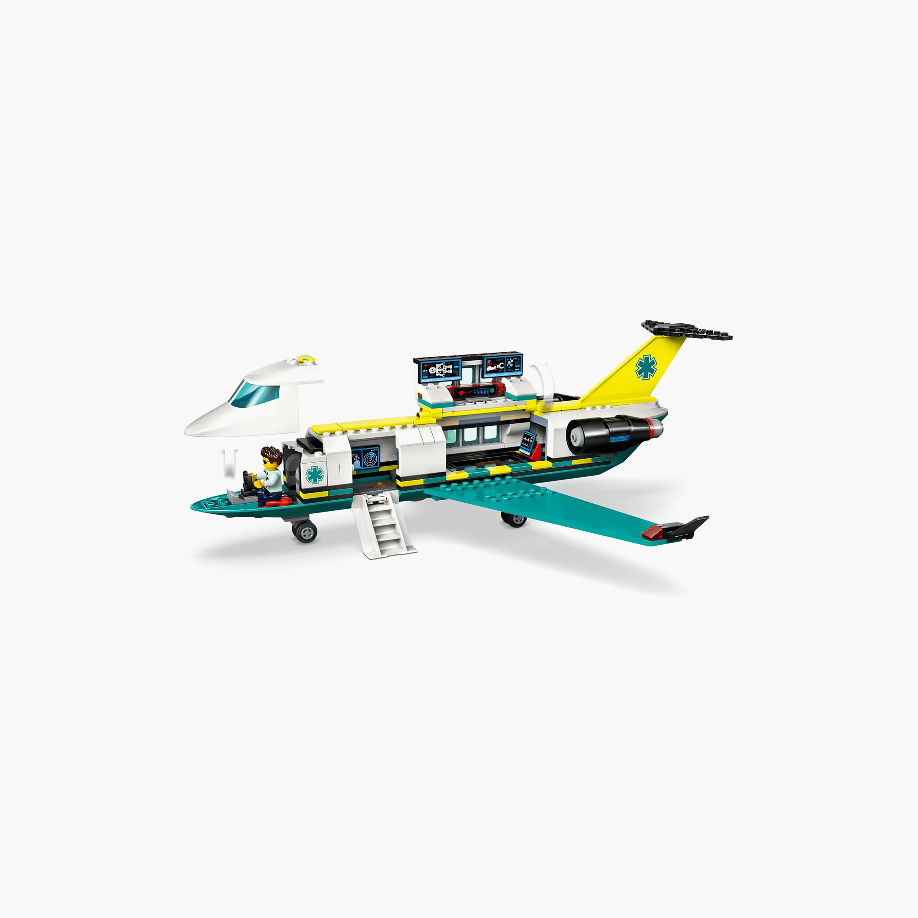LEGO City Emergency Air Ambulance Plane, Airplane Toy Building Set 60465-toys-buildingblocks-blocks-image-6