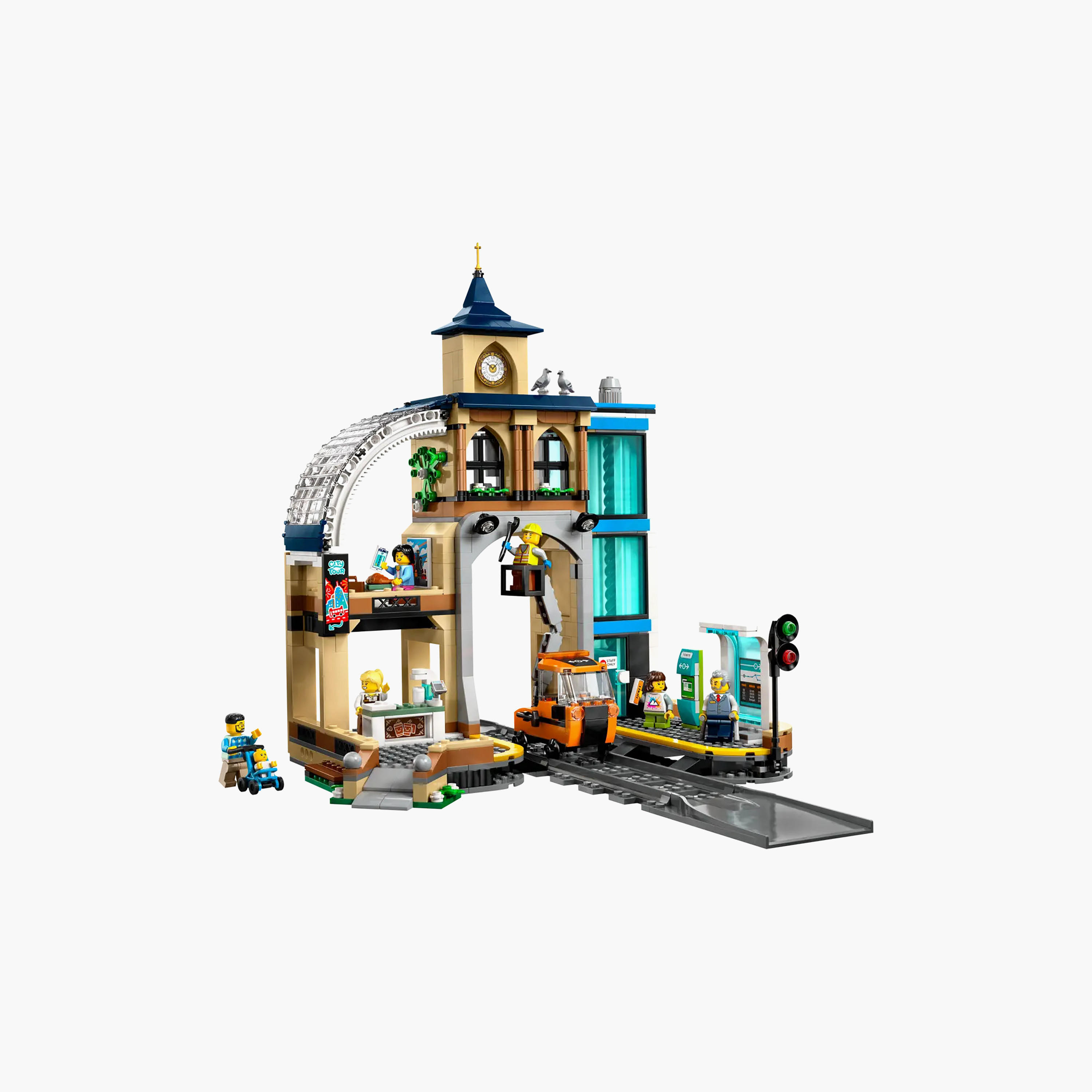 LEGO City Central Train Station Set for Fans of Construction Toys 60469-toys-buildingblocks-blocks-image-2