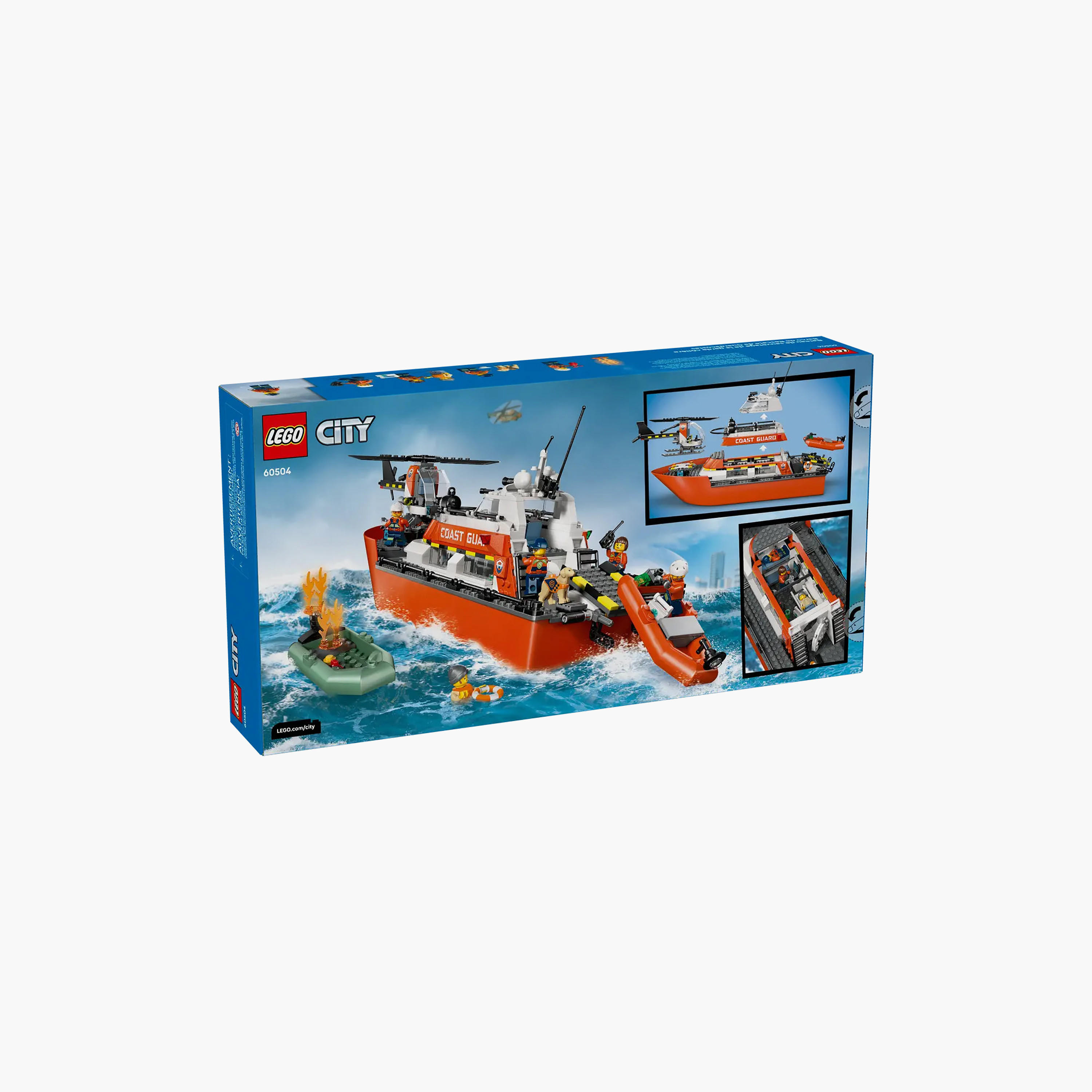 LEGO City Coast Guard Rescue Boat & Helicopter Playset 60504-toys-buildingblocks-blocks-image-5