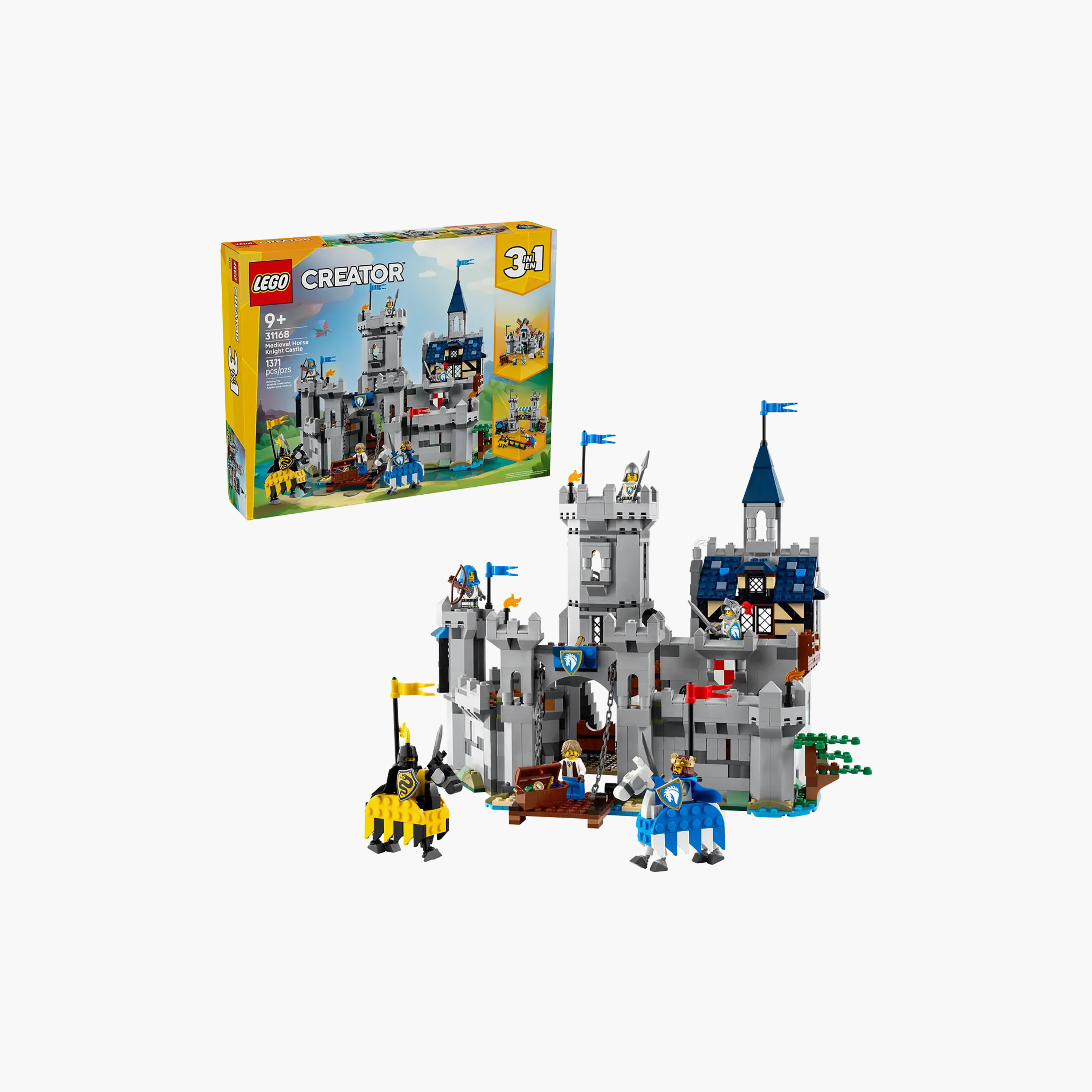 LEGO Creator 3in1 Medieval Horse Knight Castle Playset Building Toy 31168-toys-buildingblocks-blocks-image-7
