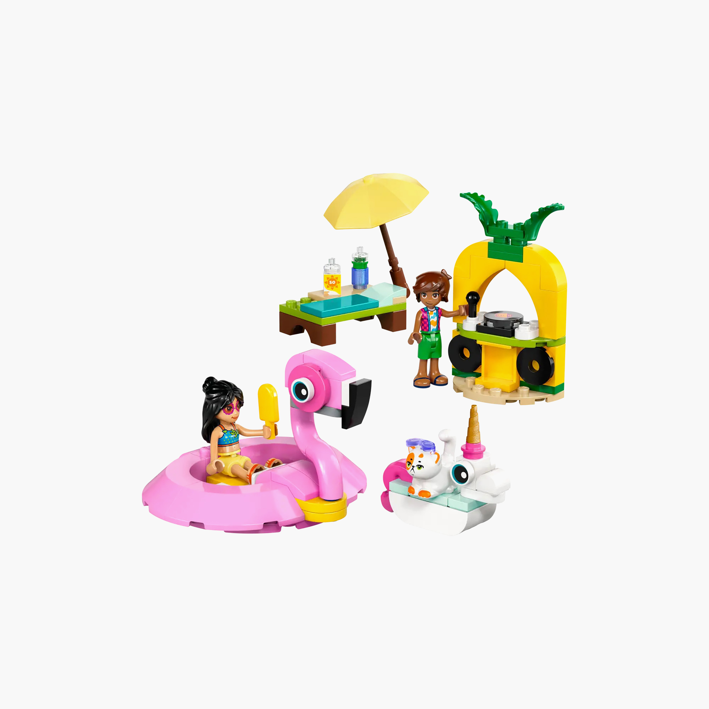 LEGO Friends Unicorn & Flamingo Pool Party Toy Building Set 42658-toys-buildingblocks-blocks-image-1