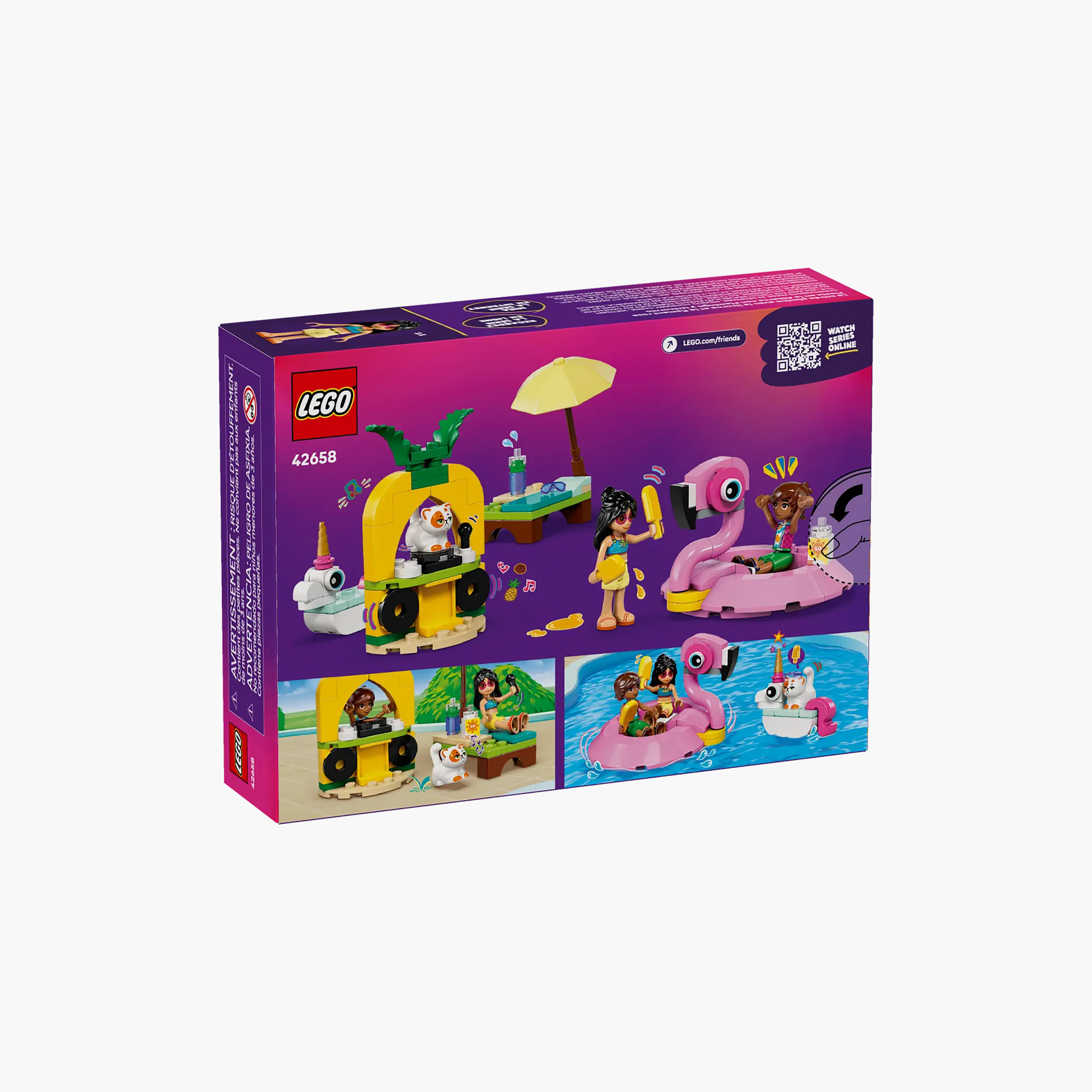 LEGO Friends Unicorn & Flamingo Pool Party Toy Building Set 42658-toys-buildingblocks-blocks-image-3