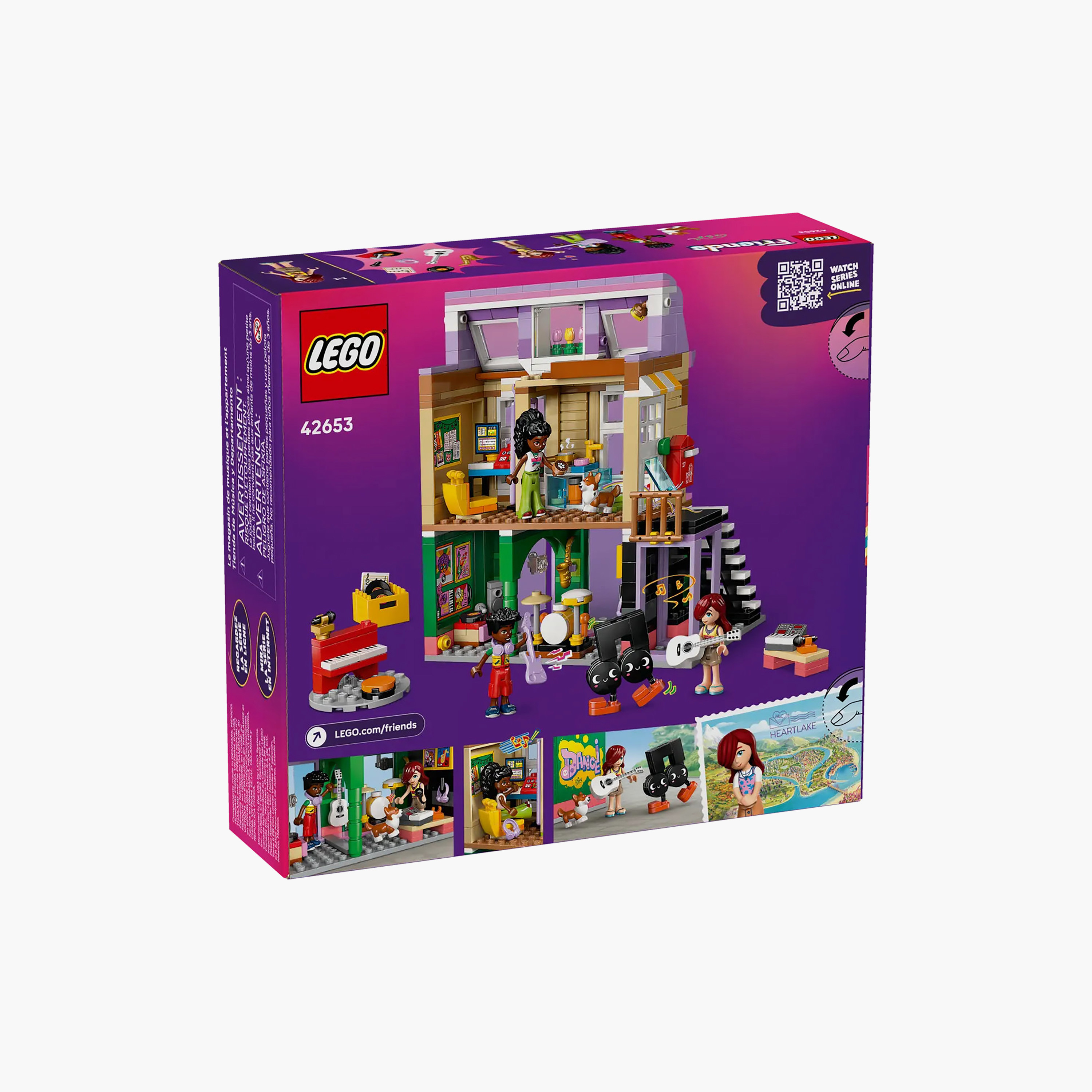 طقم بناء متجر موسيقى وشقة للعب التخيلي فريندز 42653 من ليغو-toys-buildingblocks-blocks-image-3