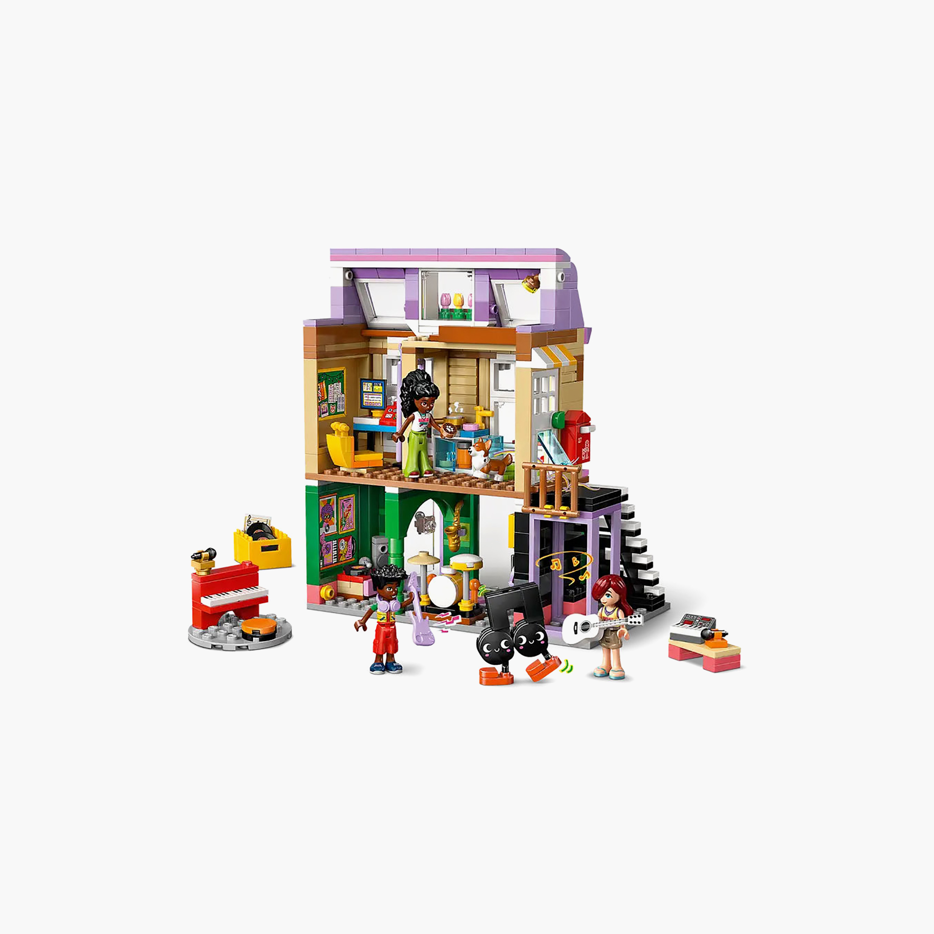 طقم بناء متجر موسيقى وشقة للعب التخيلي فريندز 42653 من ليغو-toys-buildingblocks-blocks-image-6