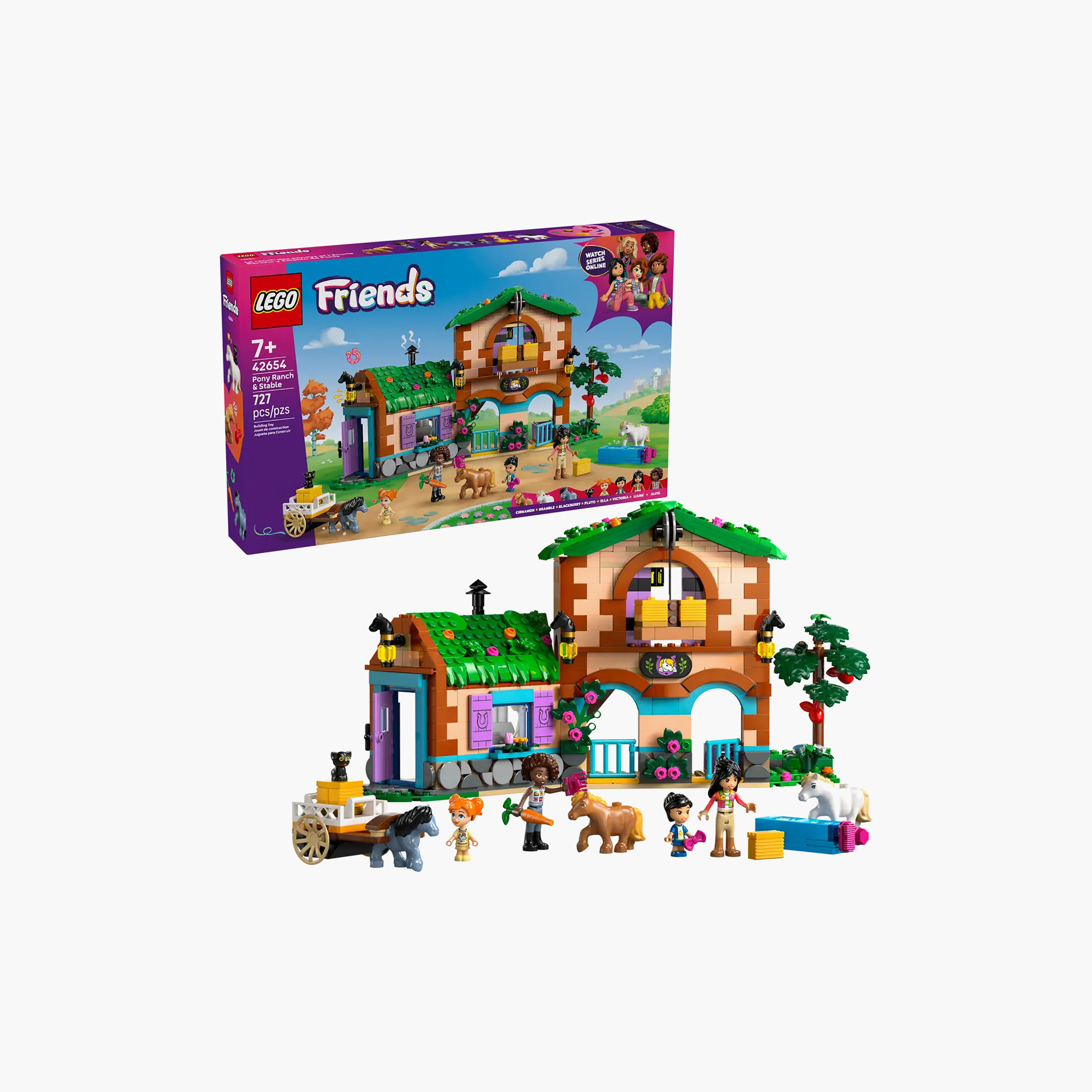 LEGO Friends Pony Ranch & Stable Building Set, Horse Toy Playset 42654-toys-buildingblocks-blocks-image-5