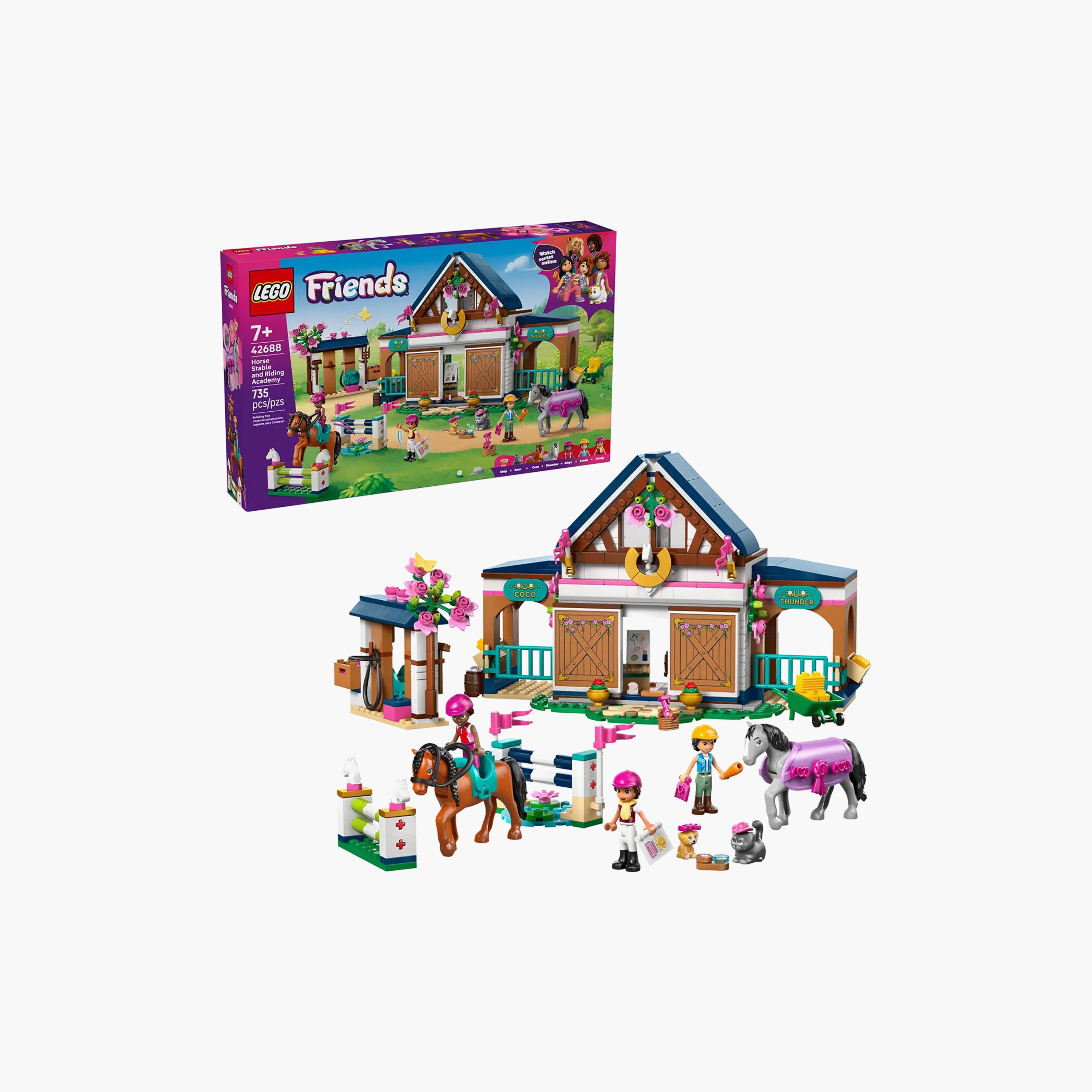 LEGO Friends Horse Stable and Riding Academy Toy Set 42688-toys-buildingblocks-blocks-image-4