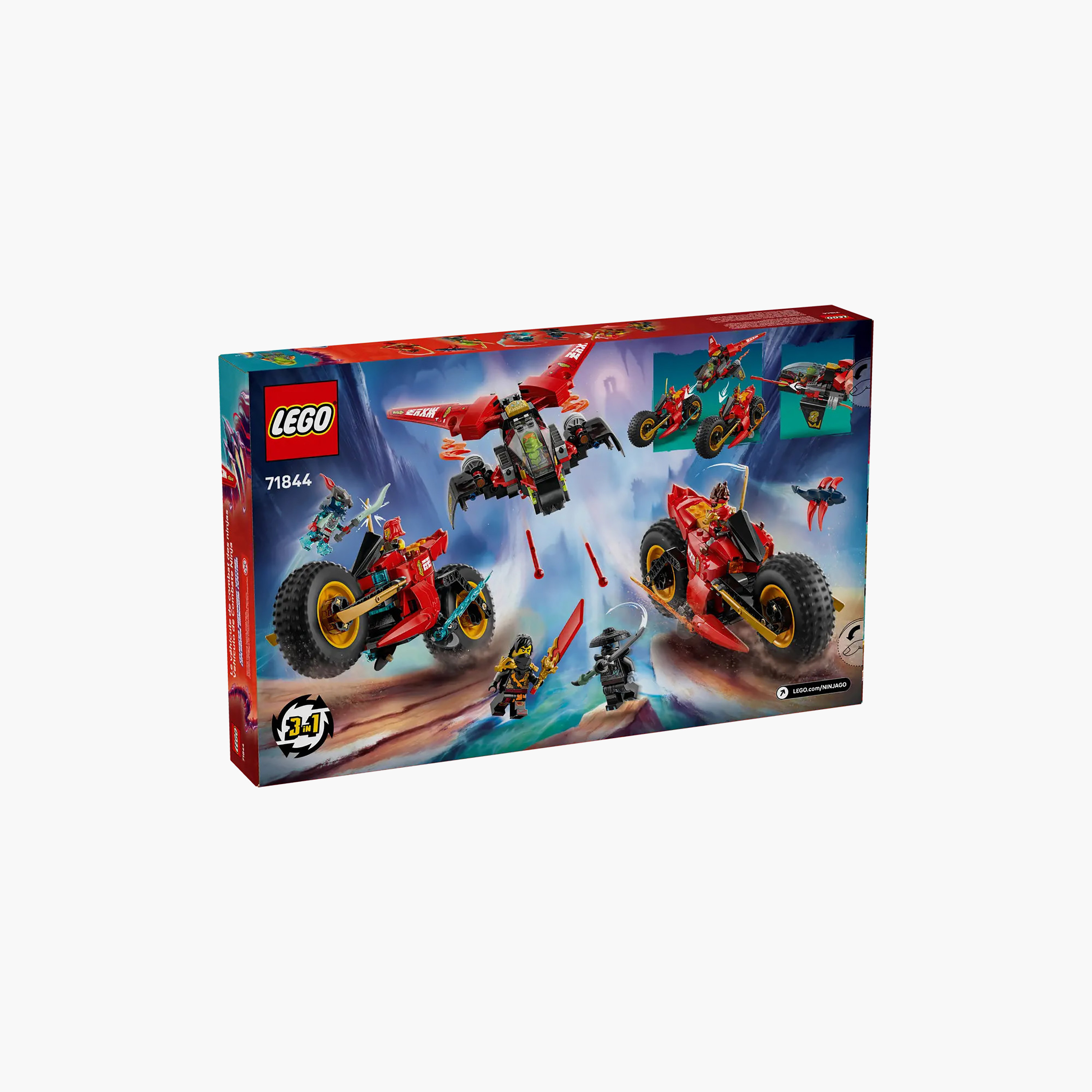 LEGO NINJAGO Ninja Combat Vehicle 3-in-1 Toy Building Set 71844-toys-buildingblocks-blocks-image-3