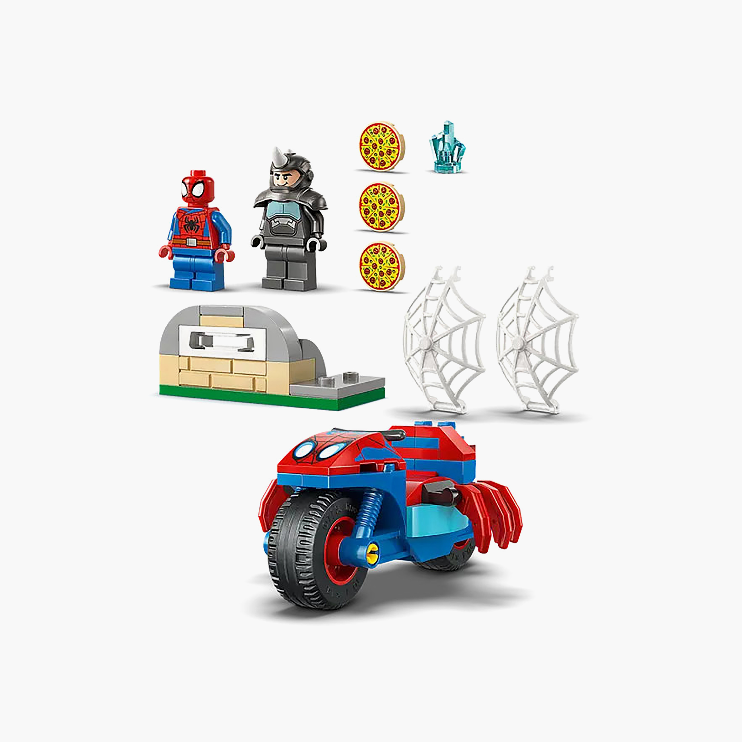 LEGO ǀ Marvel Spidey And His Amazing Friends Spidey on his Motorcycle vs. Rhino 11206-toys-buildingblocks-blocks-image-6