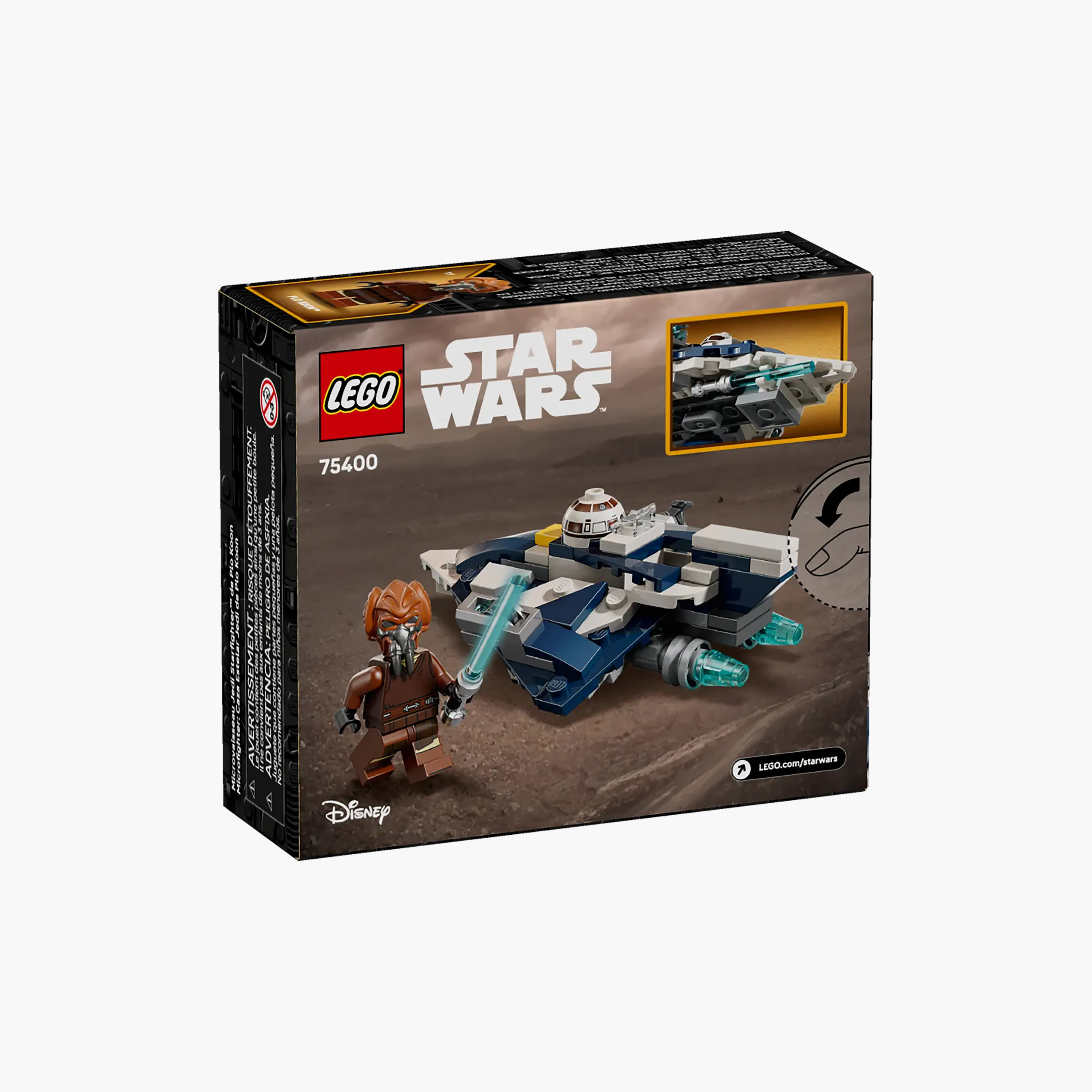 LEGO Star Wars Plo Koon’s Jedi Starfighter Microfighter Building Toy 75400-toys-buildingblocks-blocks-image-2