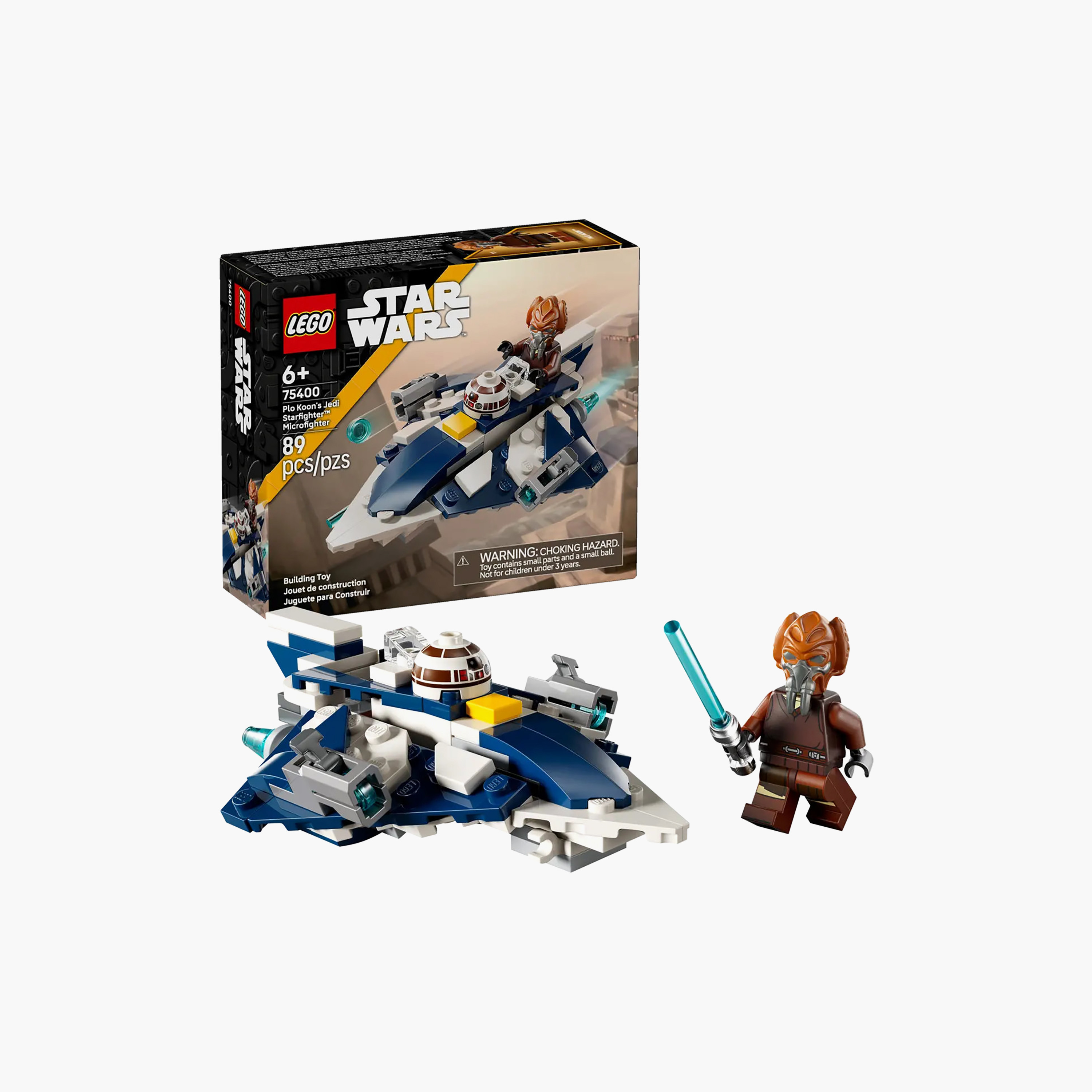 LEGO Star Wars Plo Koon’s Jedi Starfighter Microfighter Building Toy 75400-toys-buildingblocks-blocks-image-3