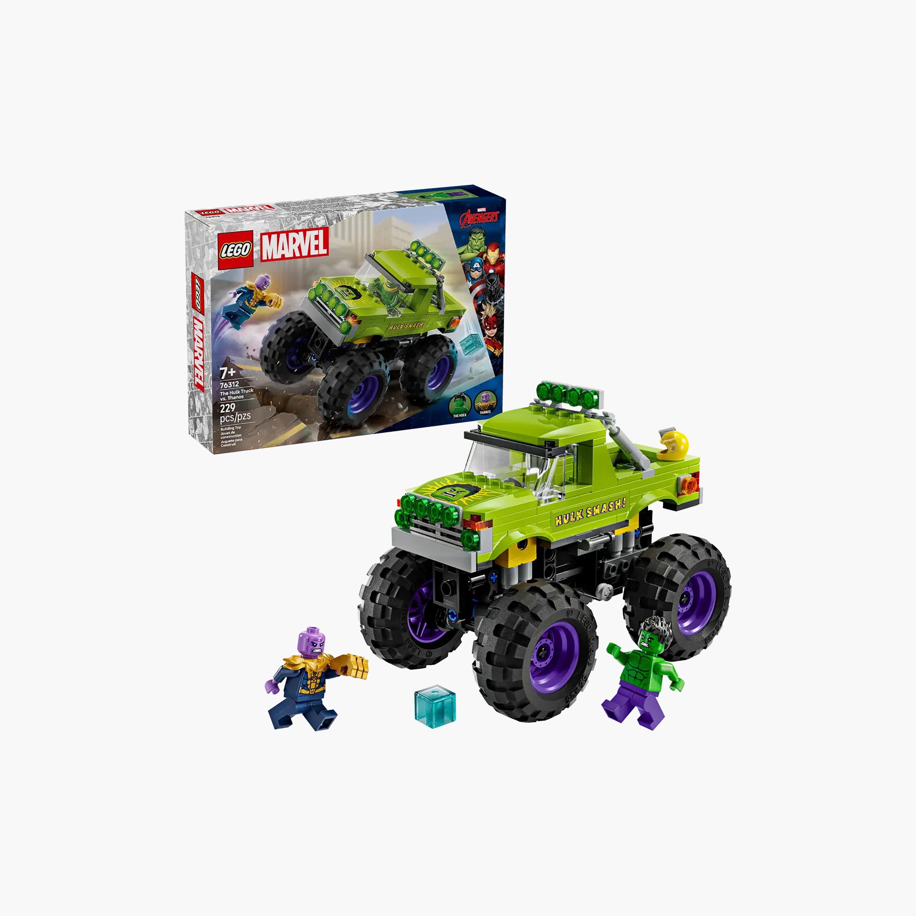 LEGO ǀ Marvel The Hulk Truck vs. Thanos Super Hero Building Toy Vehicle 76312-toys-buildingblocks-blocks-image-2