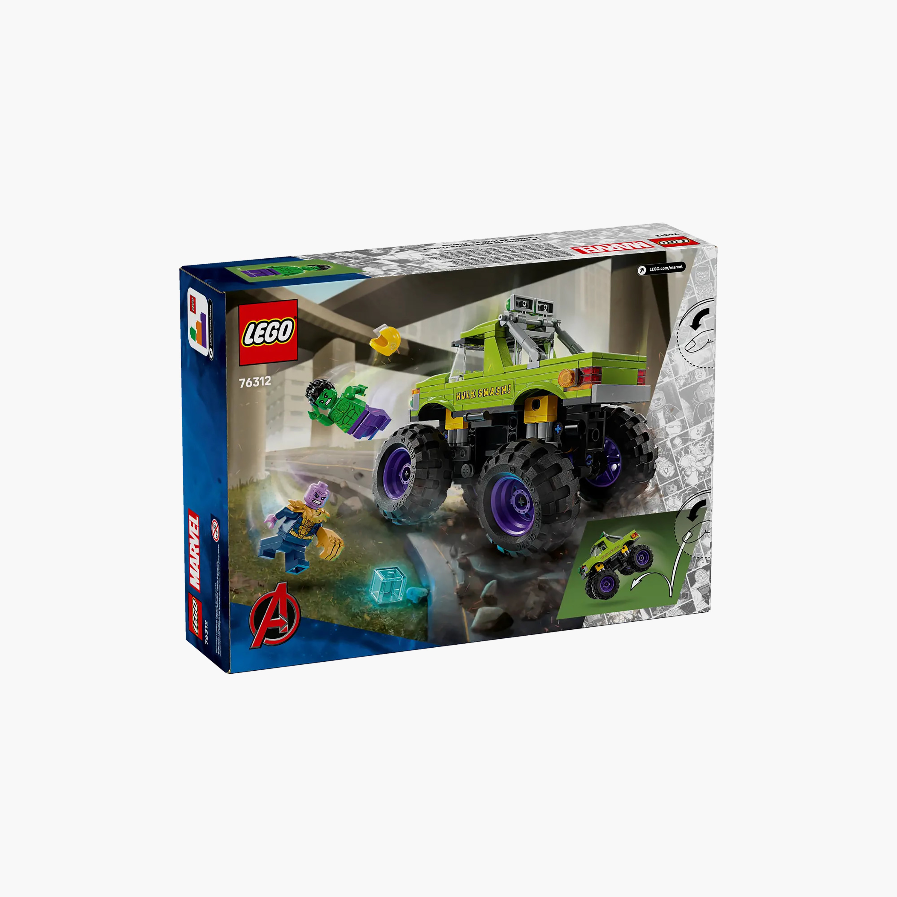 LEGO ǀ Marvel The Hulk Truck vs. Thanos Super Hero Building Toy Vehicle 76312-toys-buildingblocks-blocks-image-9