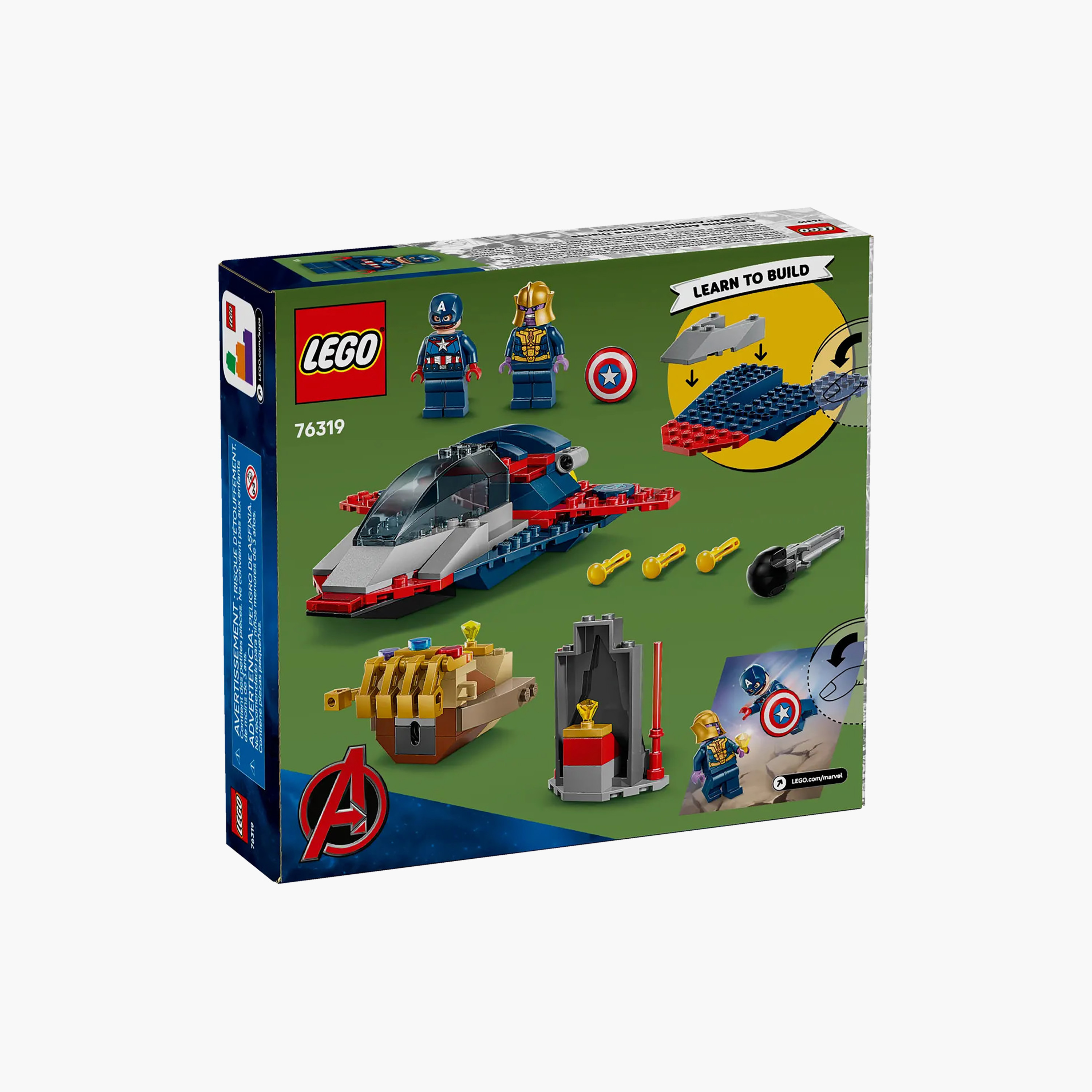 LEGO ǀ Marvel Captain America vs. Thanos with 2 Minifigures 76319-toys-buildingblocks-blocks-image-3