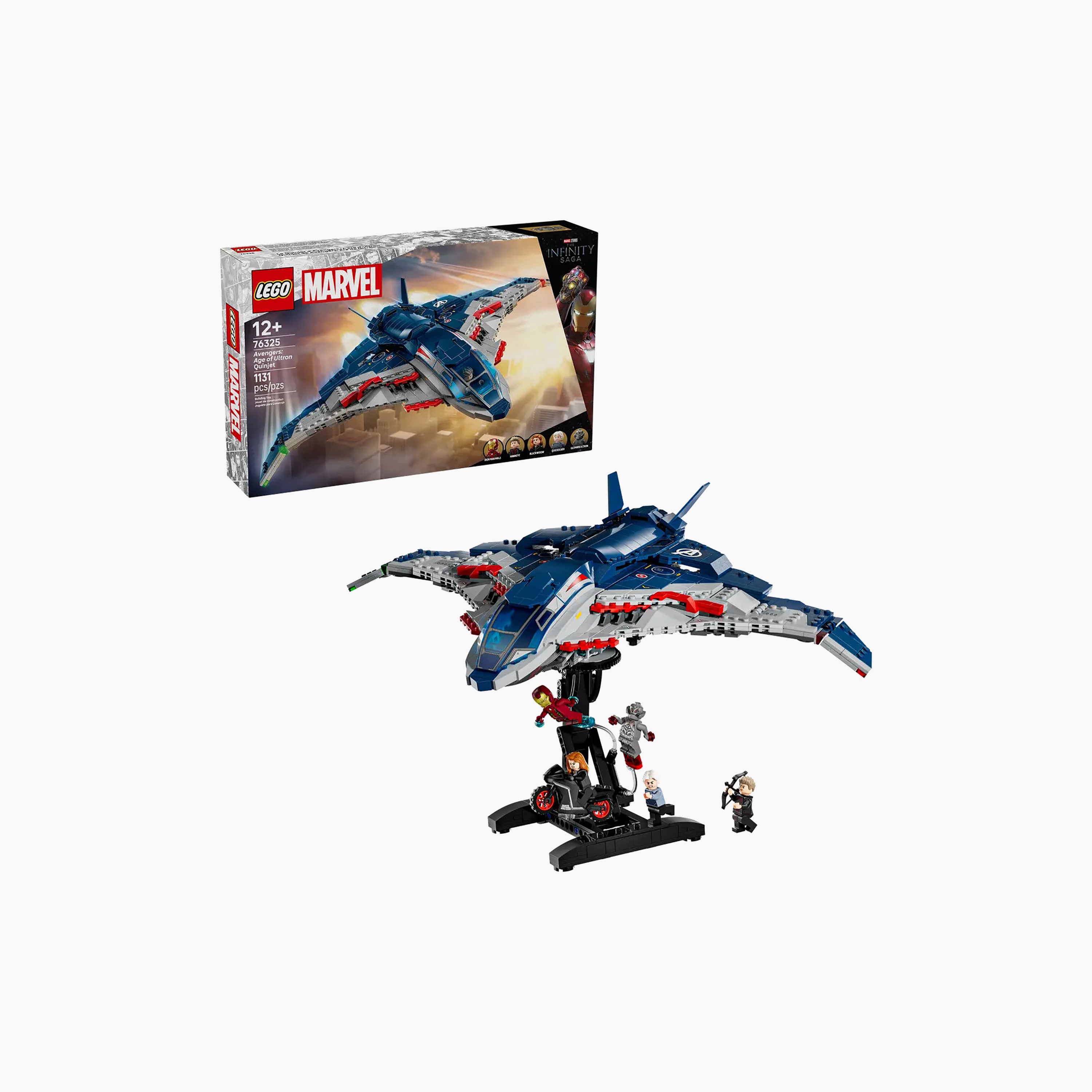 LEGO ǀ Marvel Avengers: Age of Ultron Quinjet, Kids’ Building Kit 76325-toys-buildingblocks-blocks-image-6