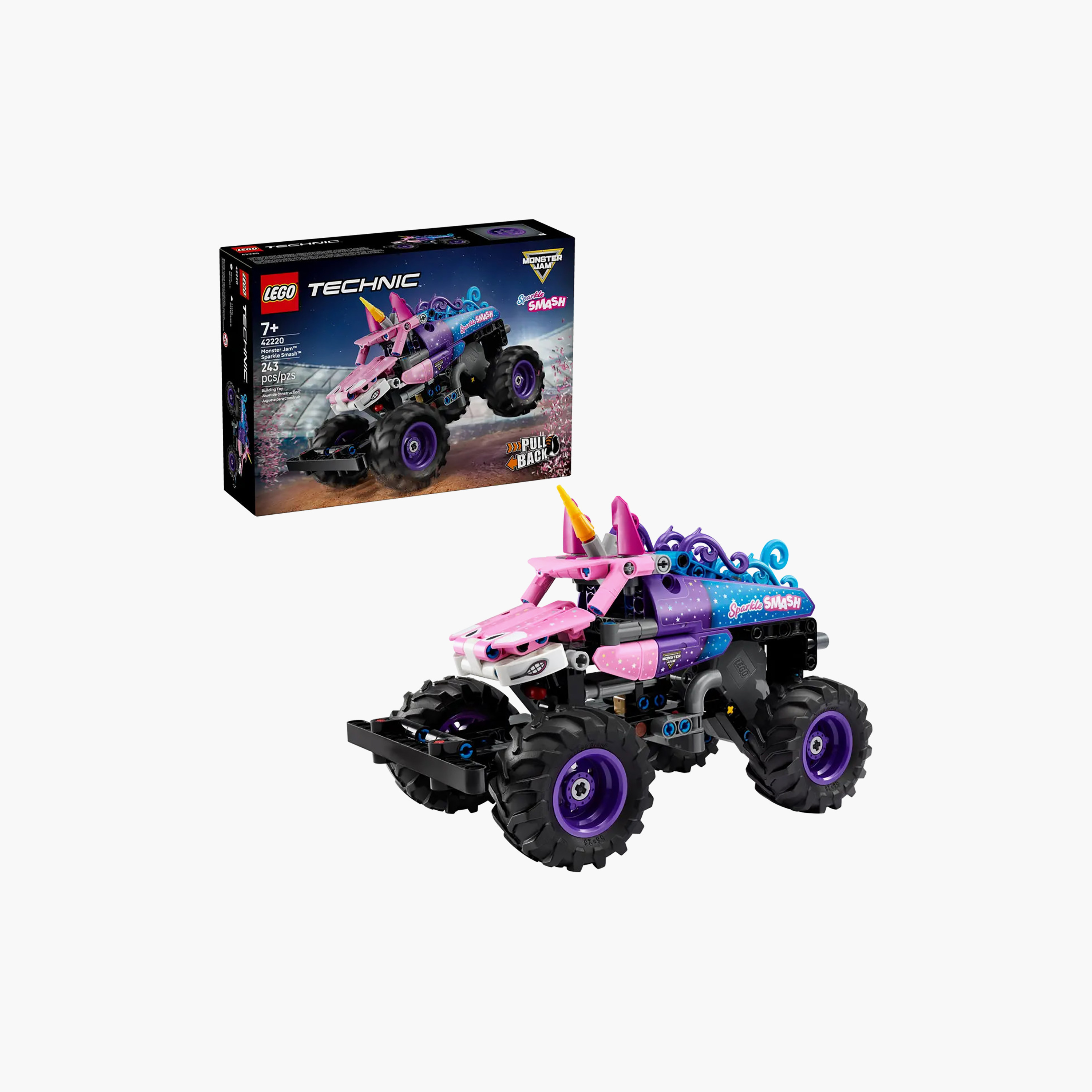 LEGO Technic Monster Jam Sparkle Smash Pull-Back Toy 42220-toys-buildingblocks-blocks-image-4