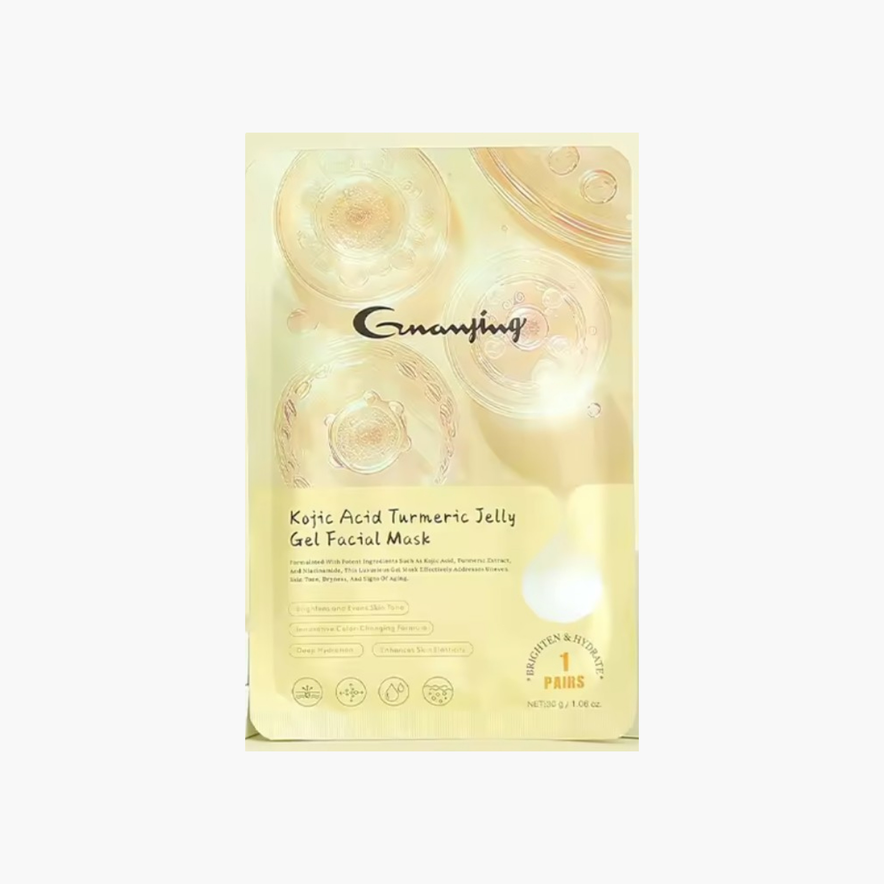 Guanjing Kojic Acid Turmeric Gel Mask-beautyandpersonalcare-skin-masks-masksandpeels-image-1
