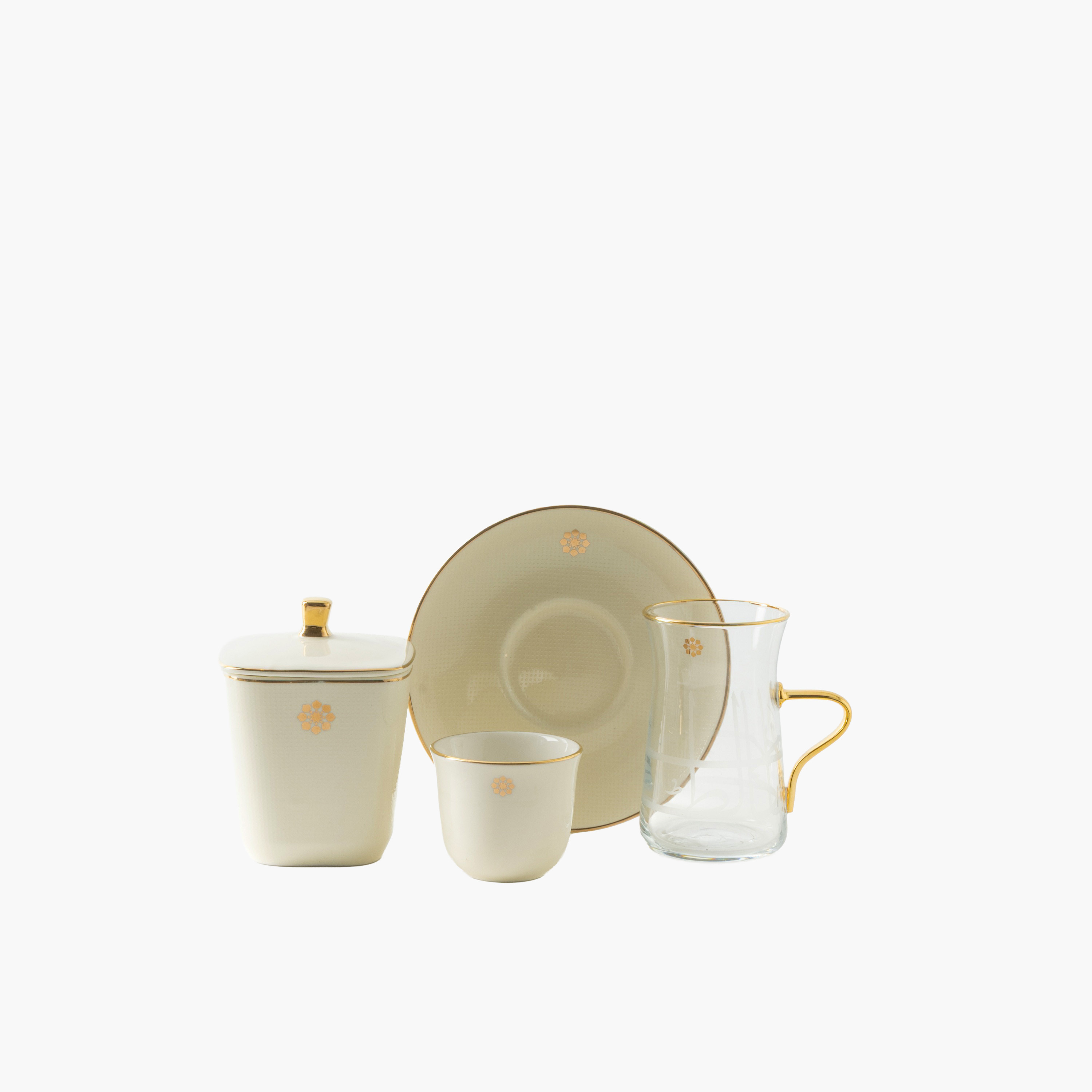 19-Piece Floral Print Tea Cup and Saucer Set-household-dining-teaandcoffee-teaandcoffeesets-image-6