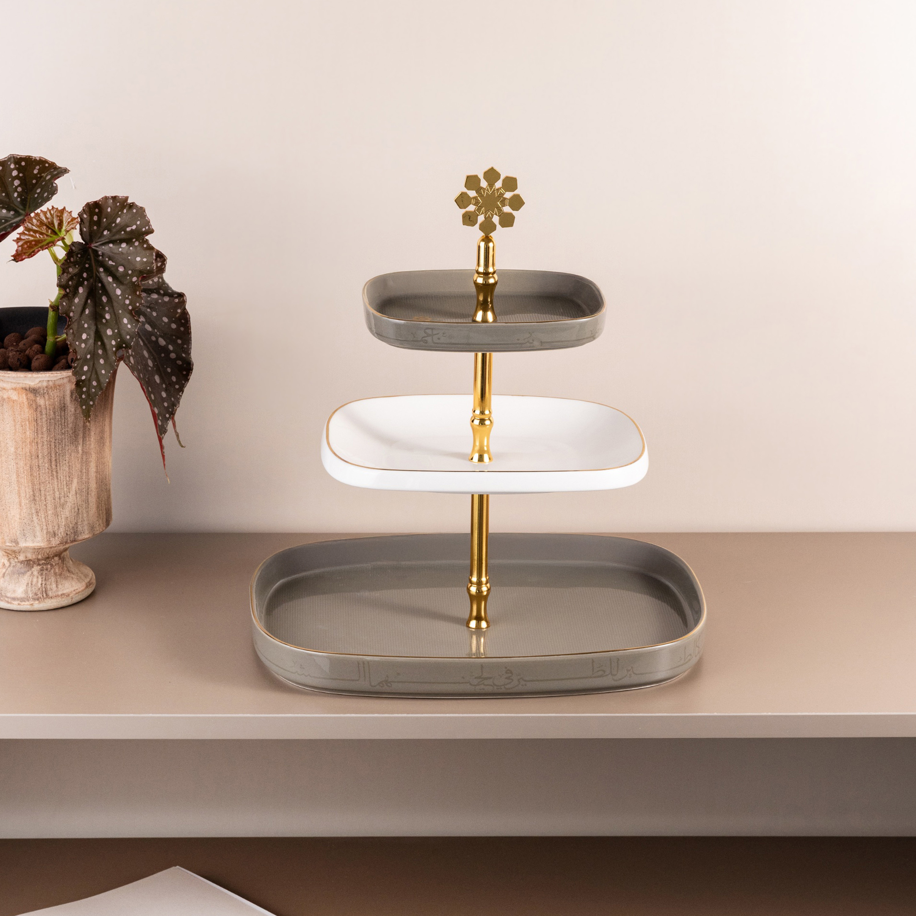 Otantik 3-Tier Ceramic Serving Stand-household-dining-serveware-cakestands-image-3