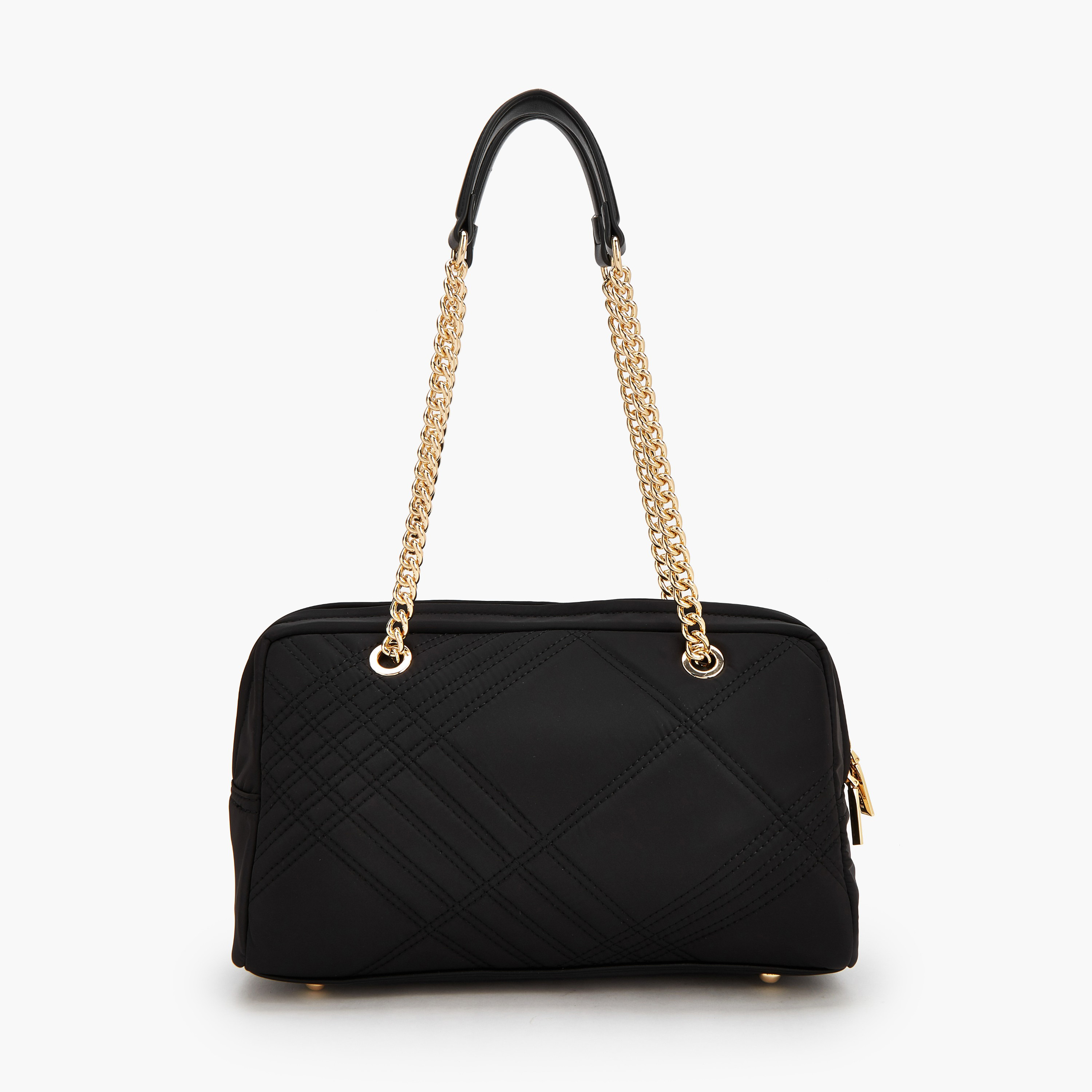Celeste Quilted Shoulder Bag with Zip Closure-women-bagsandwallets-handbags-image-4