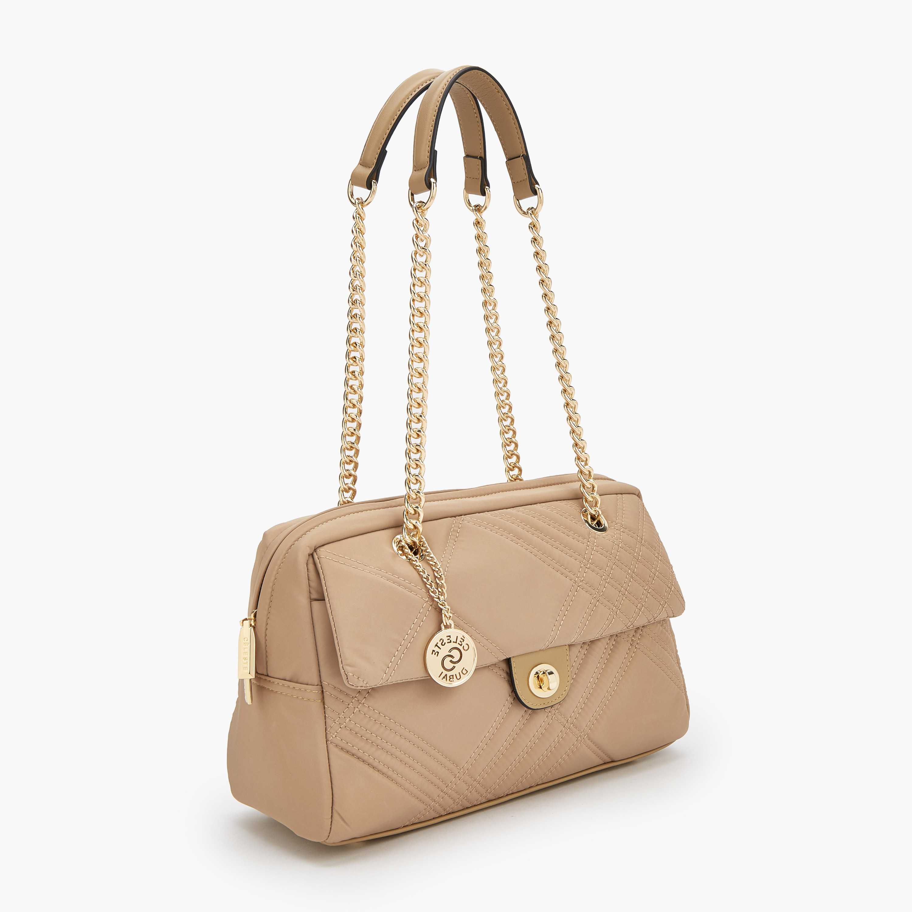 شنطة كتف مبطنة بسحاب إغلاق من سيليست-women-bagsandwallets-handbags-image-2