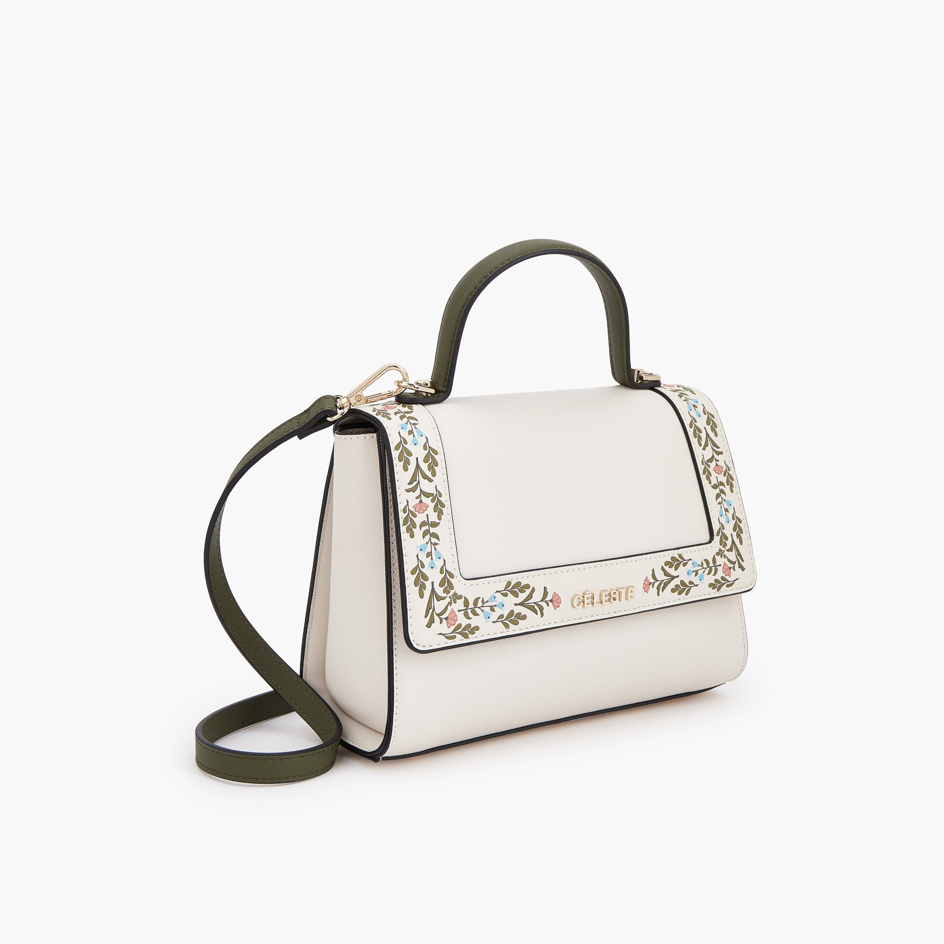 Celeste Safiano Floral Print Satchel Bag with Detachable Strap-women-bagsandwallets-handbags-image-7