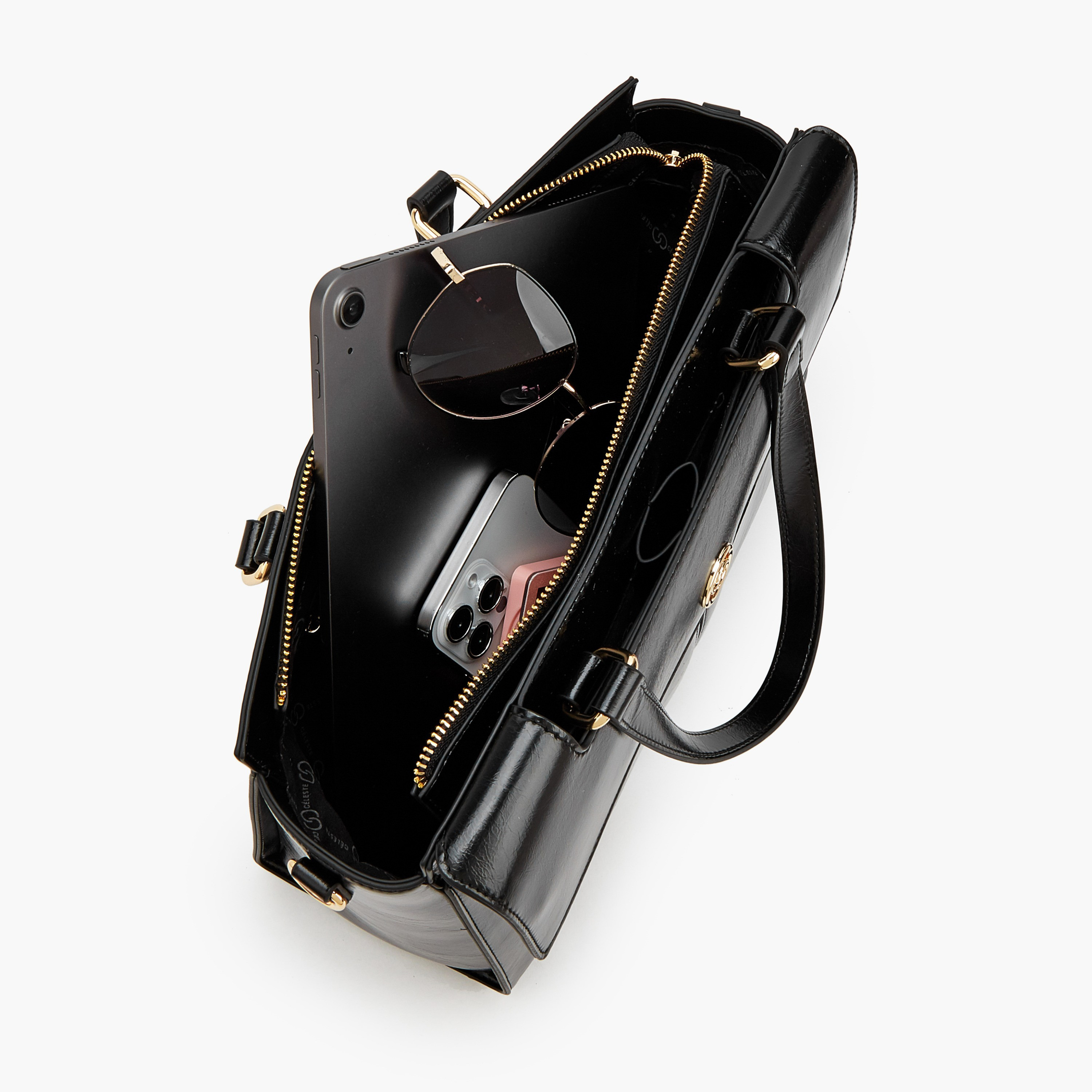 Celeste Solid Tote Bag with Detachable Strap-women-bagsandwallets-handbags-image-7