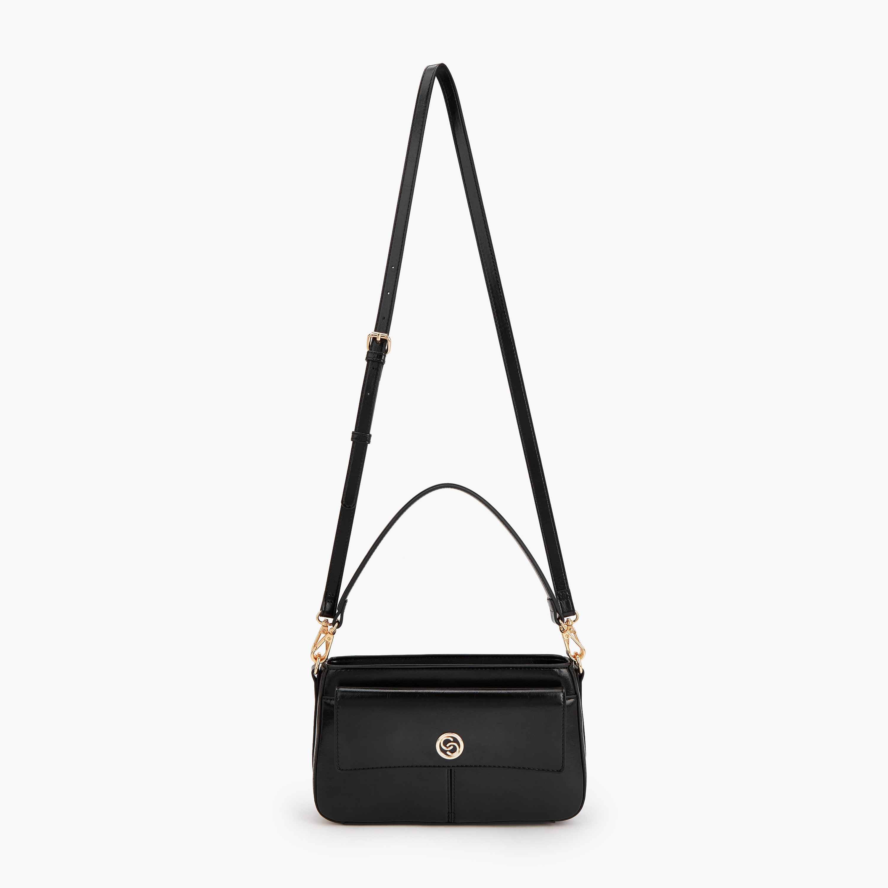 شنطة كروس بودي بحزام قابل للفصل وتفاصيل الشعار من سيليست-women-bagsandwallets-handbags-image-2