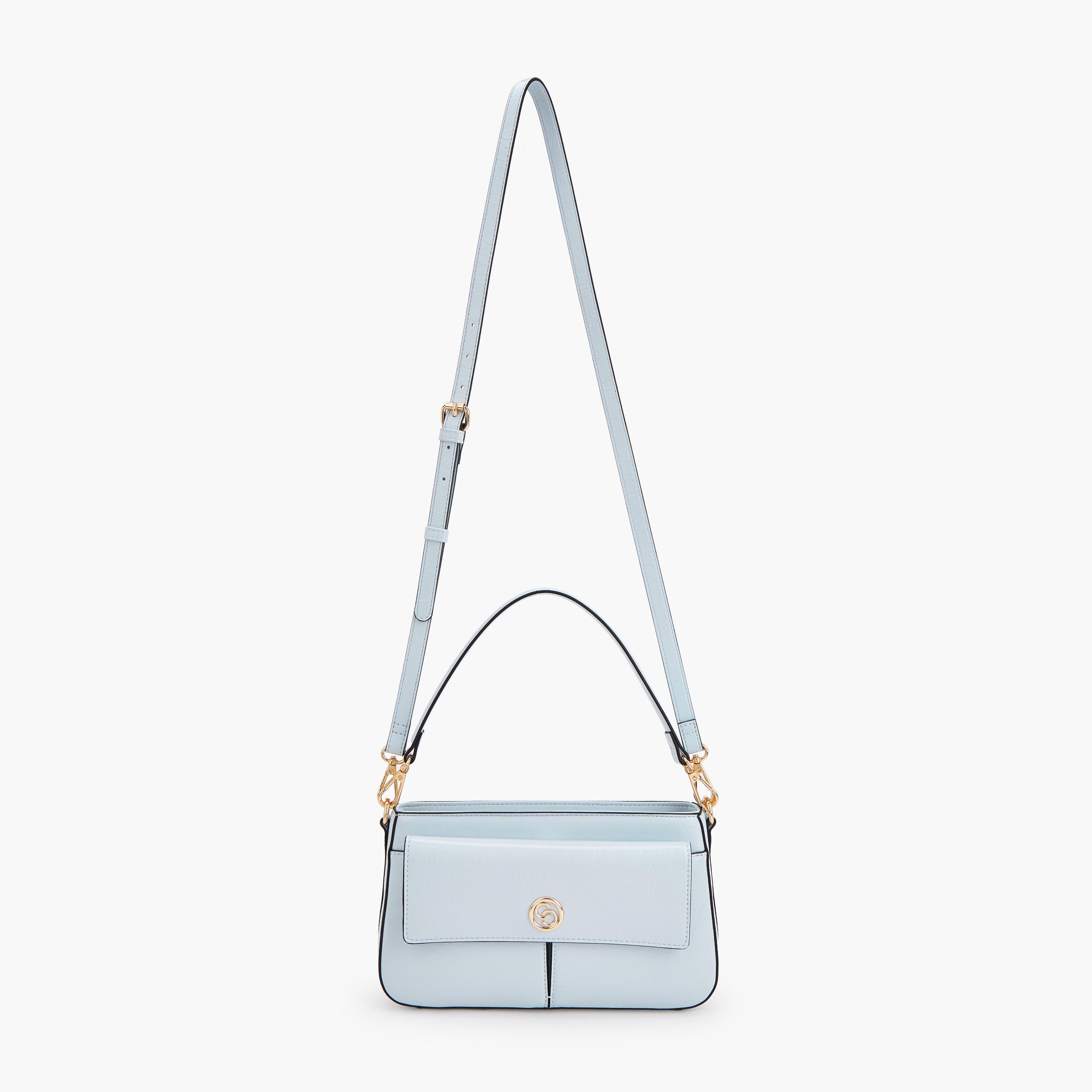 شنطة كروس بودي بحزام قابل للفصل وتفاصيل الشعار من سيليست-women-bagsandwallets-handbags-image-2